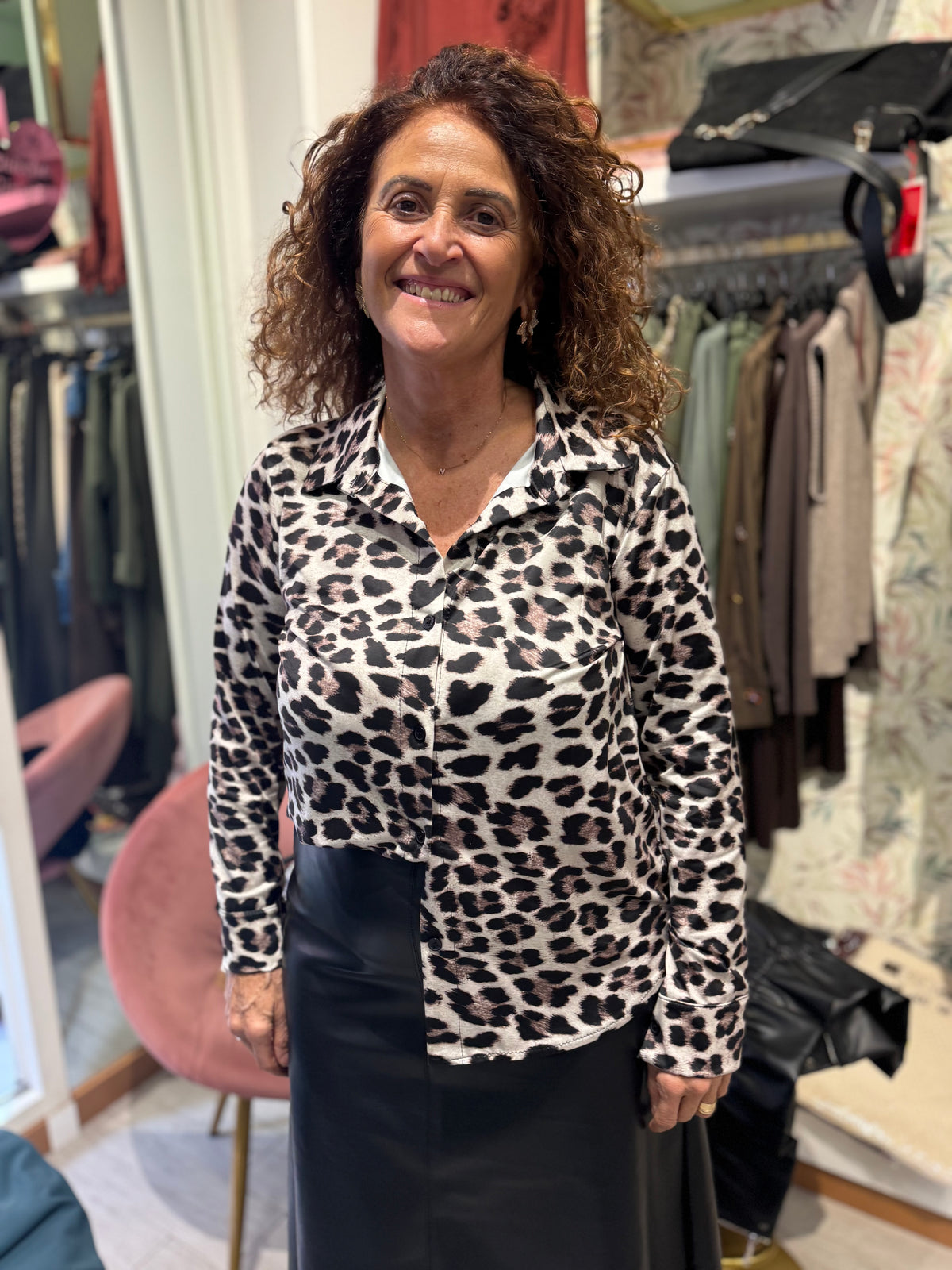 Camicia animalier maglina