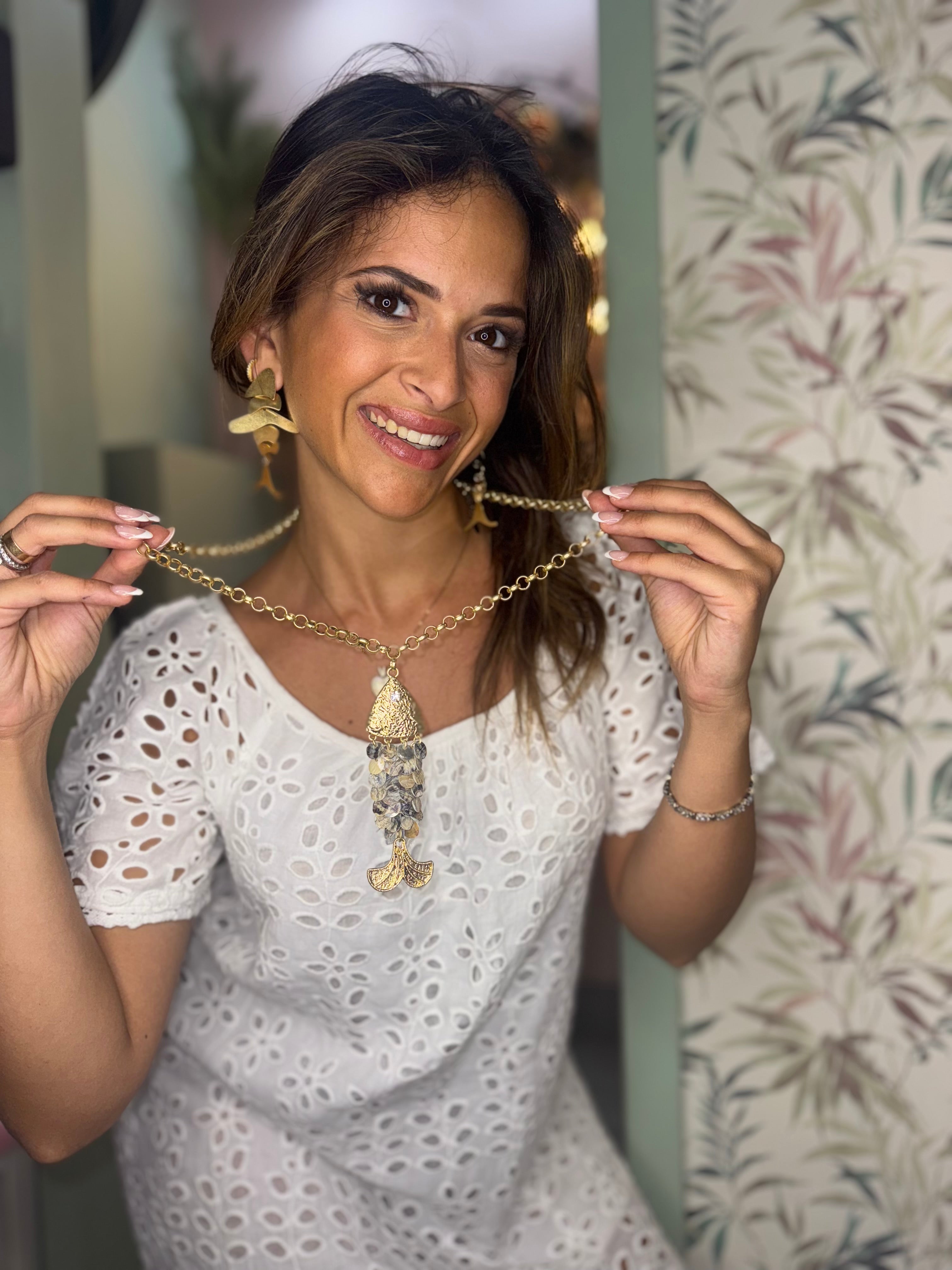 Collana pesce madreperla