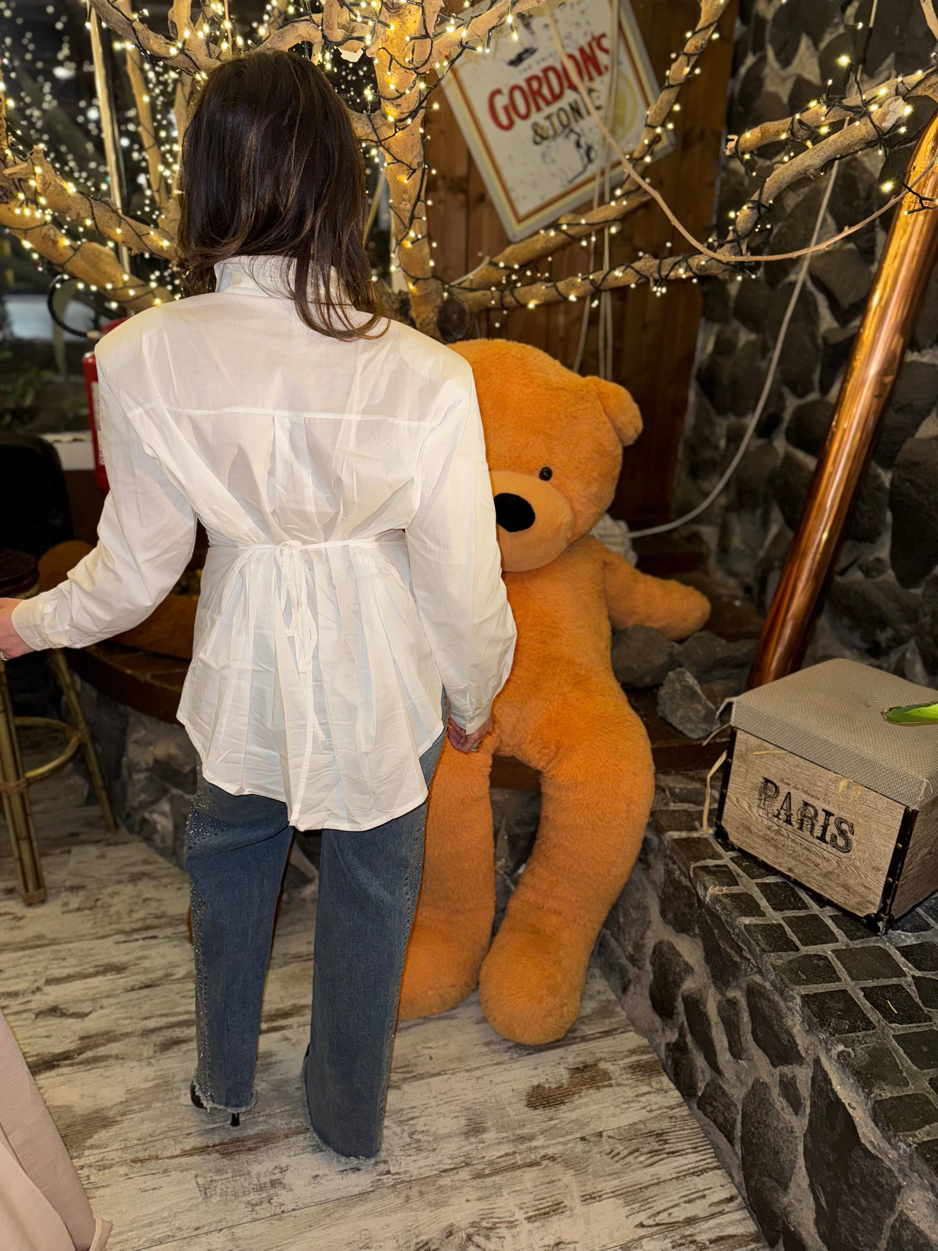 Camicia cotone stringa