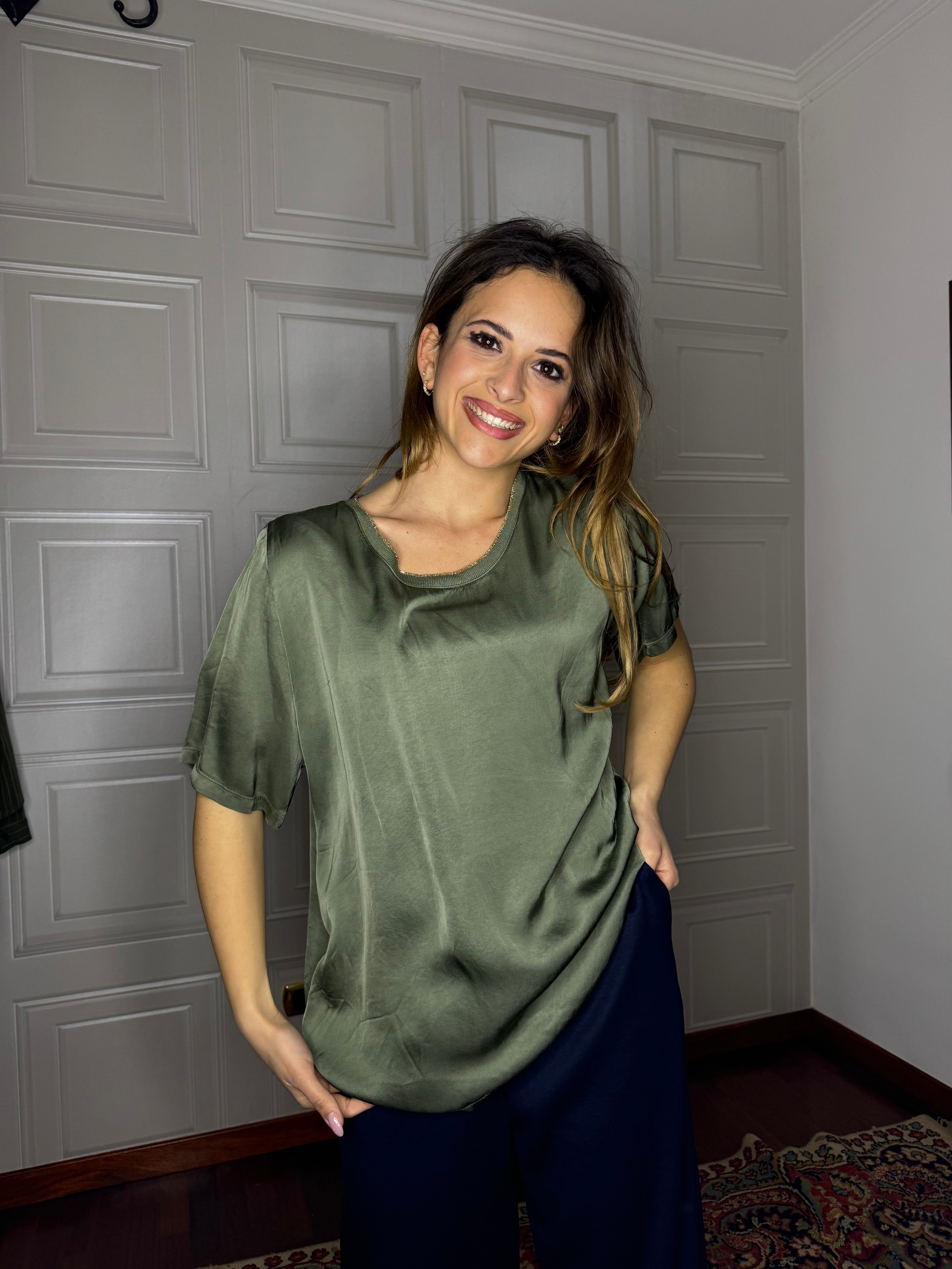 Maglia in seta giro