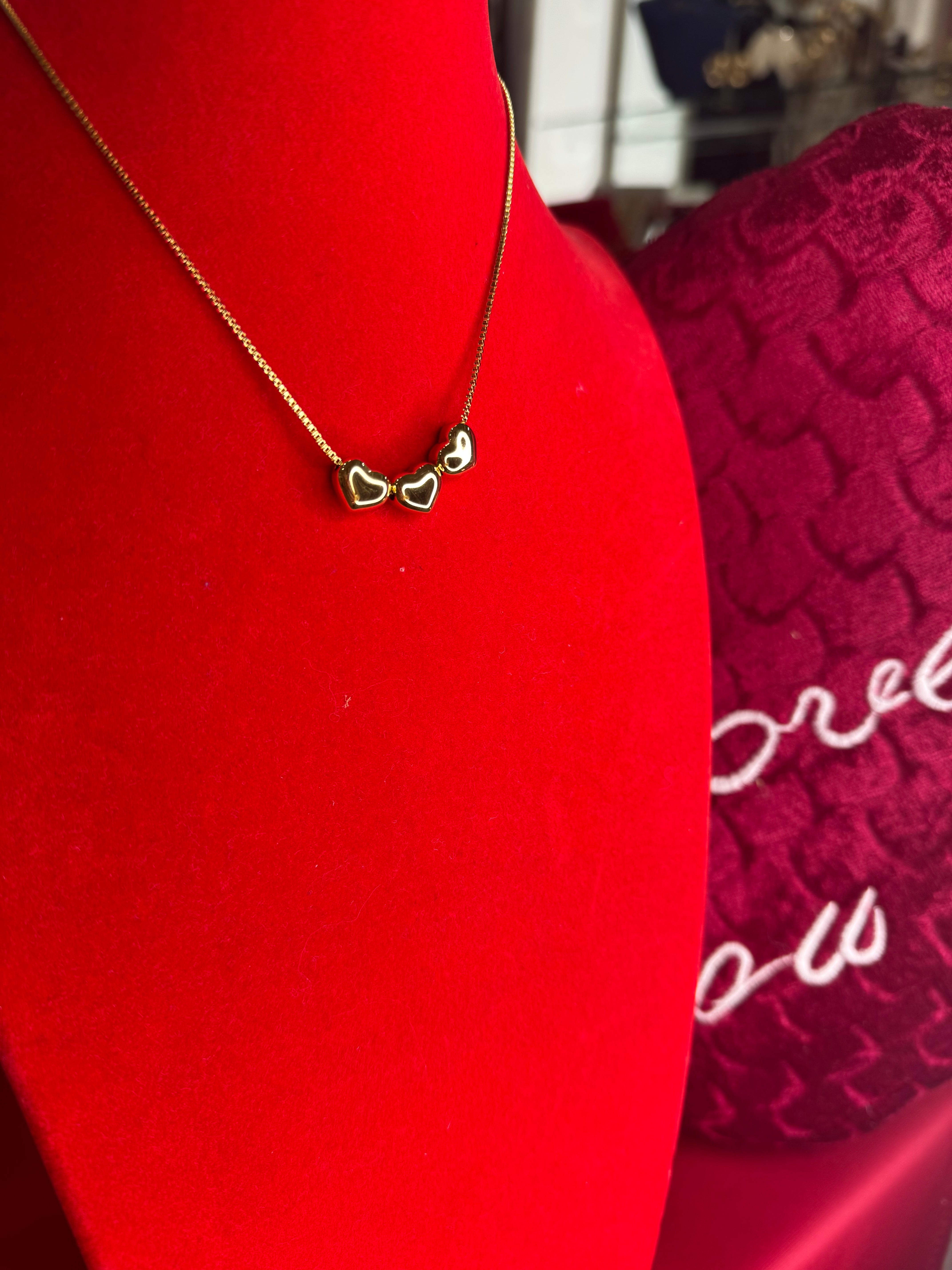 Collana tre cuori