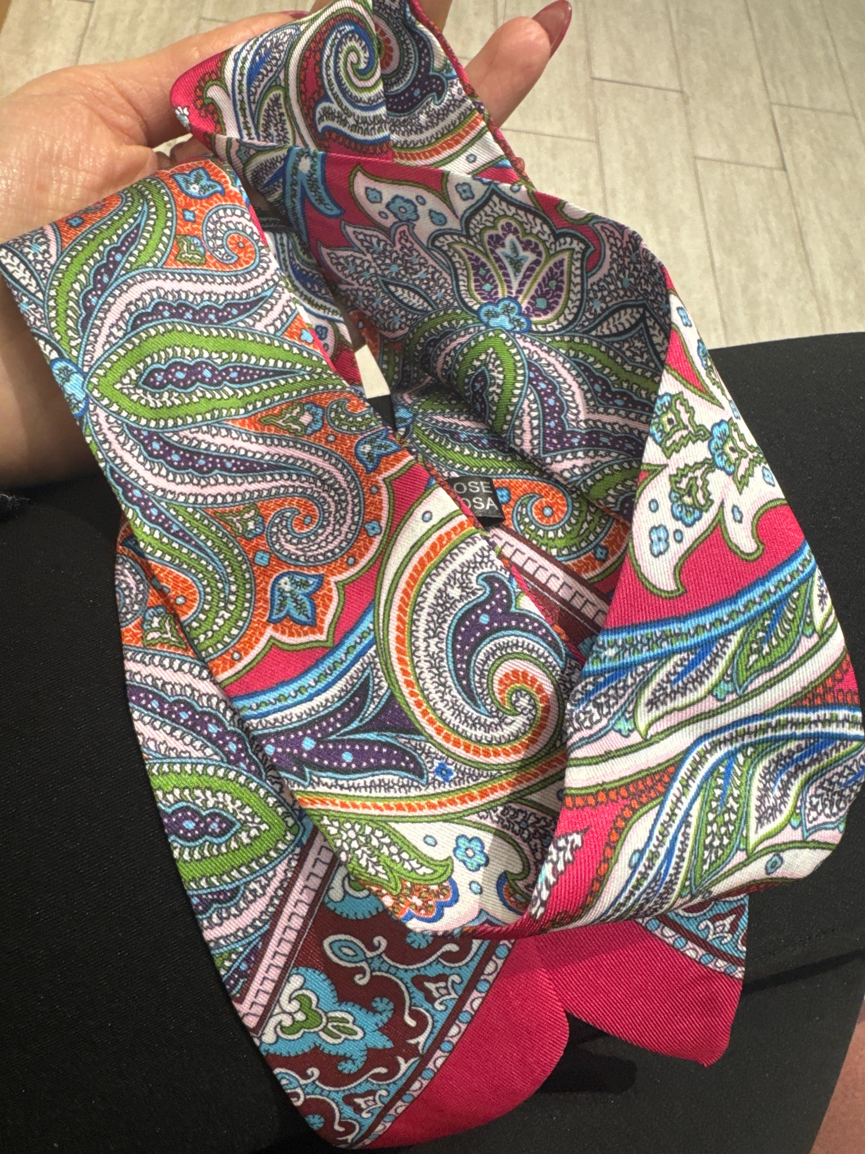 Mini foulard con applicazione