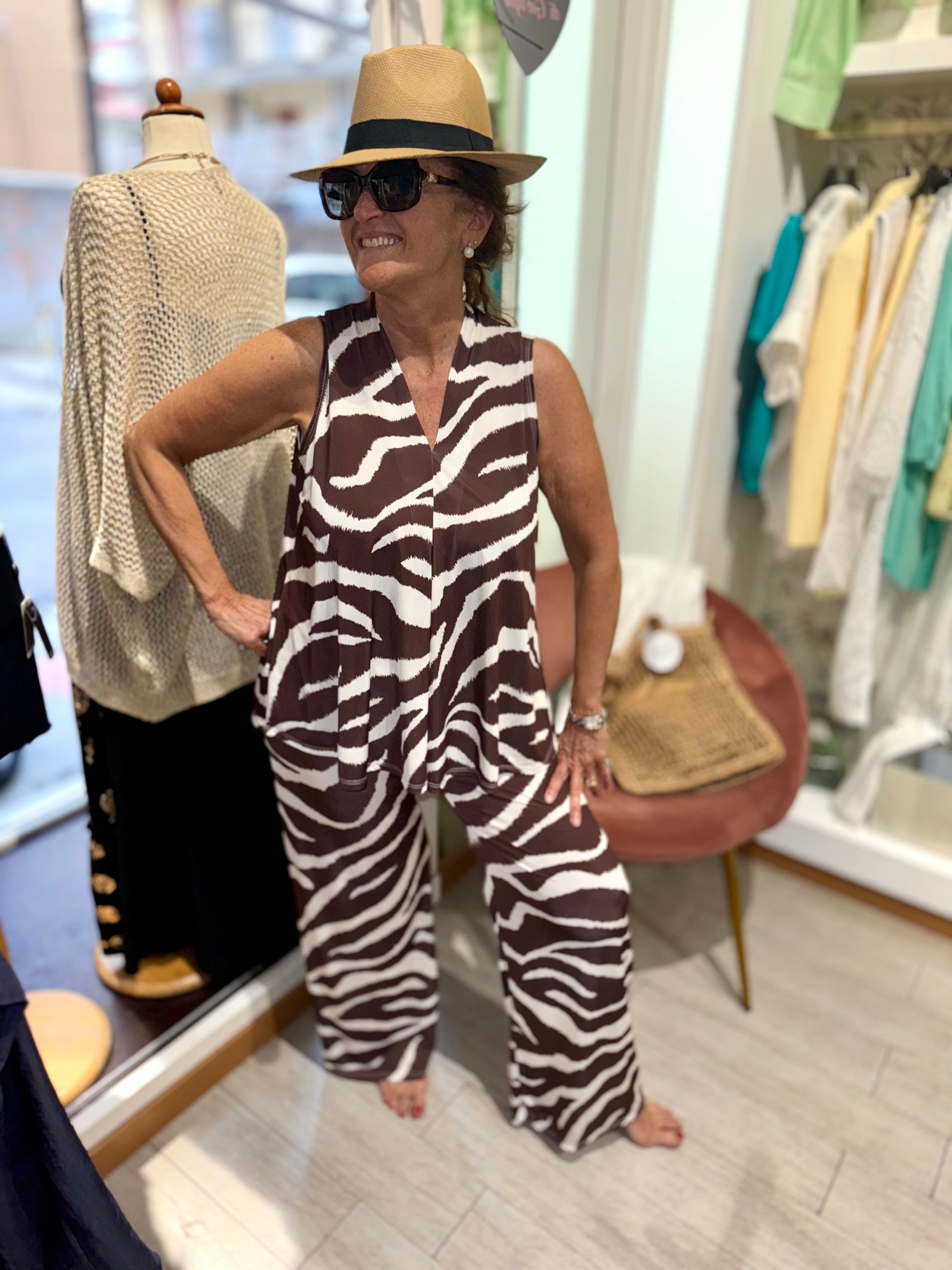 Coordinato zebra giro manica