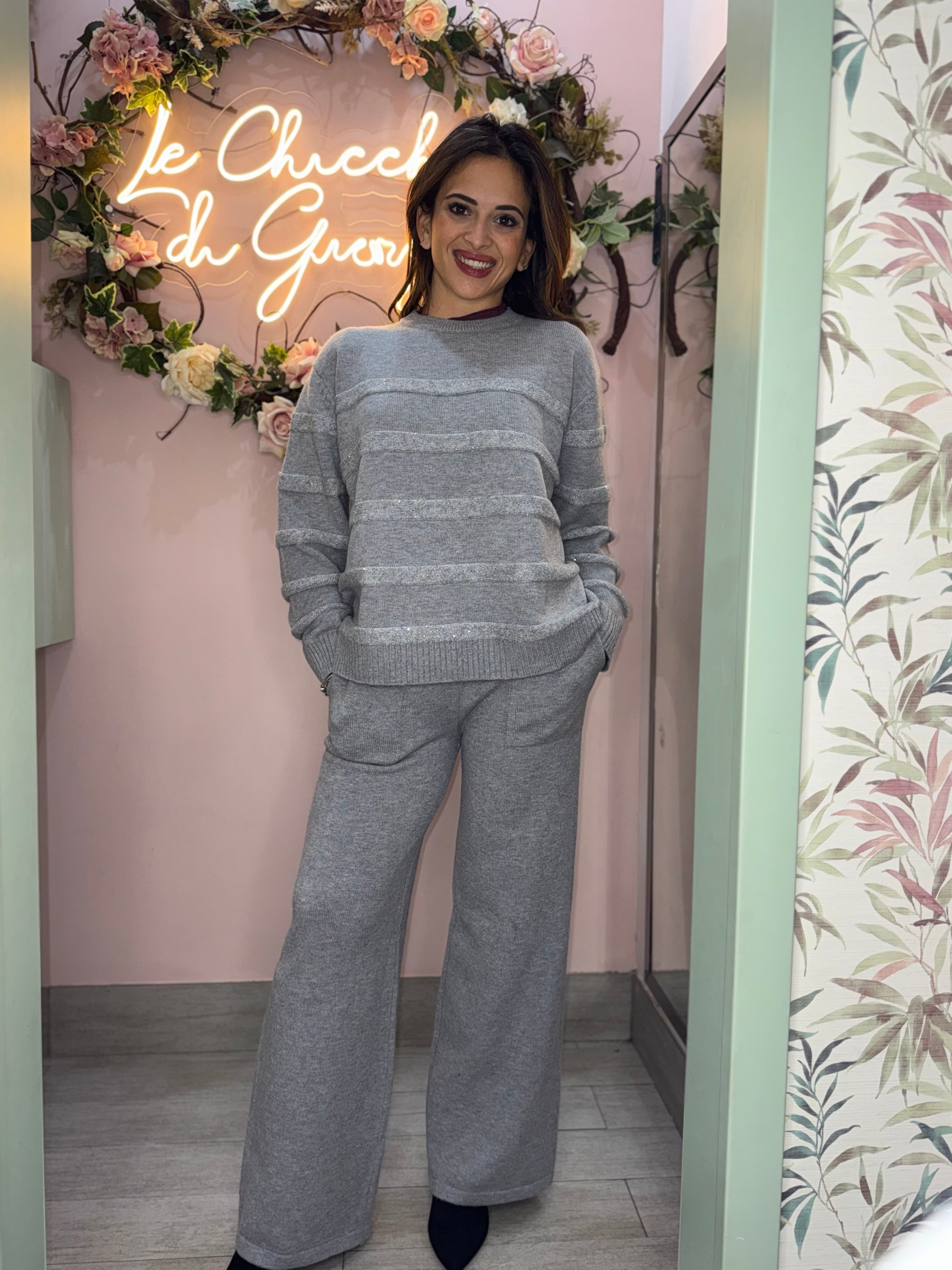 Coordinato lana riga