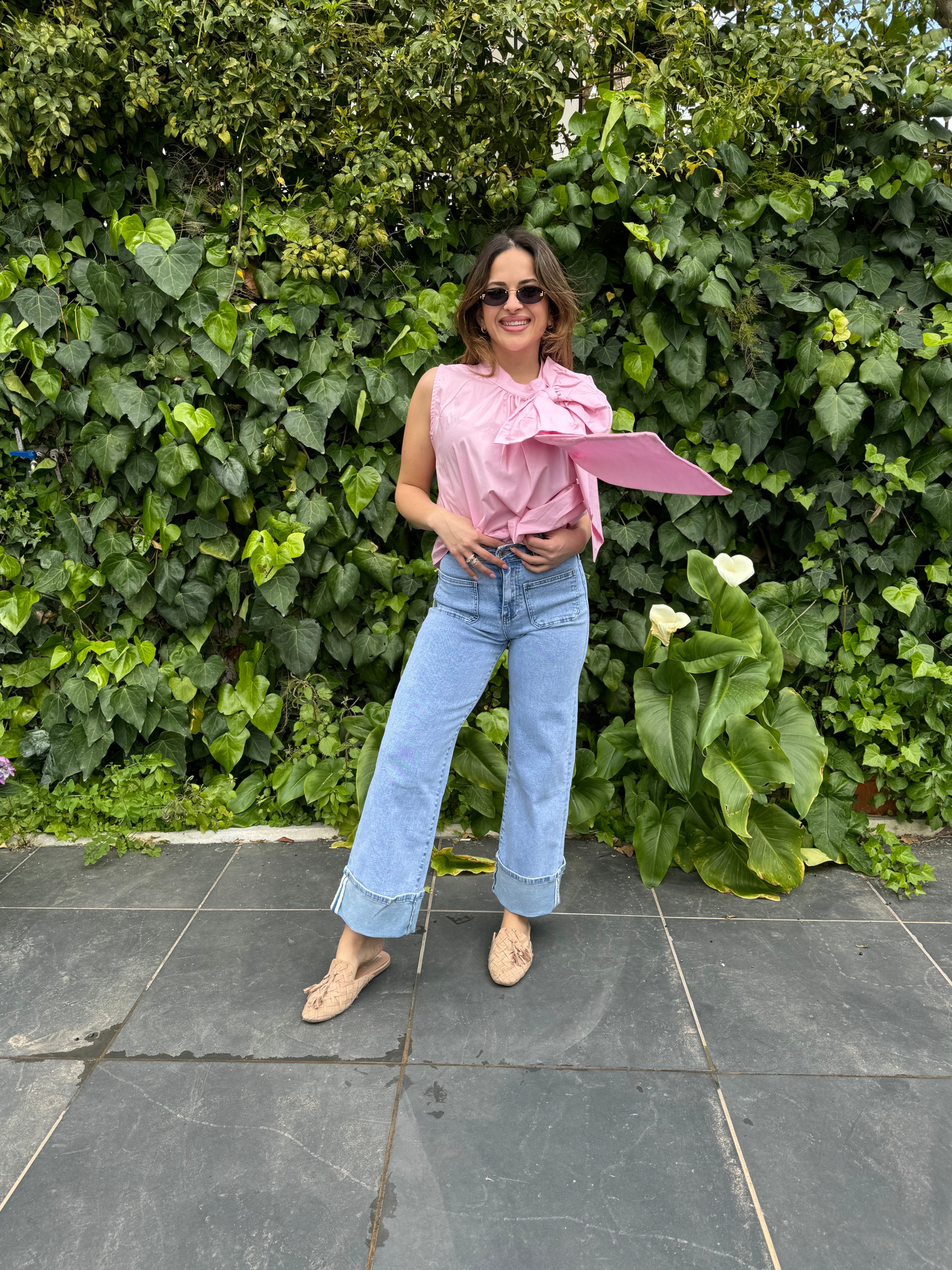 Jeans chiaro tasca