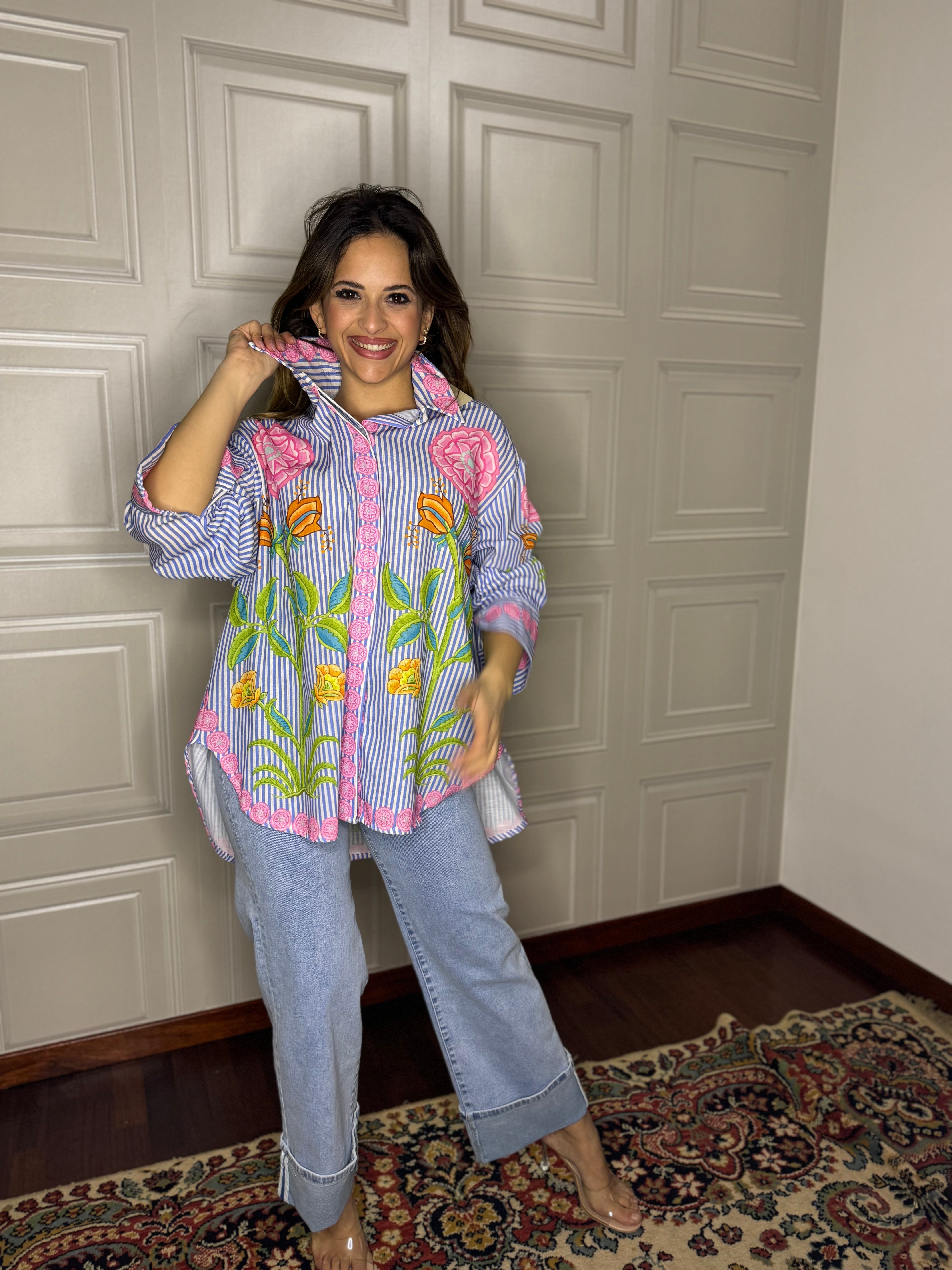 Camicia over rosae