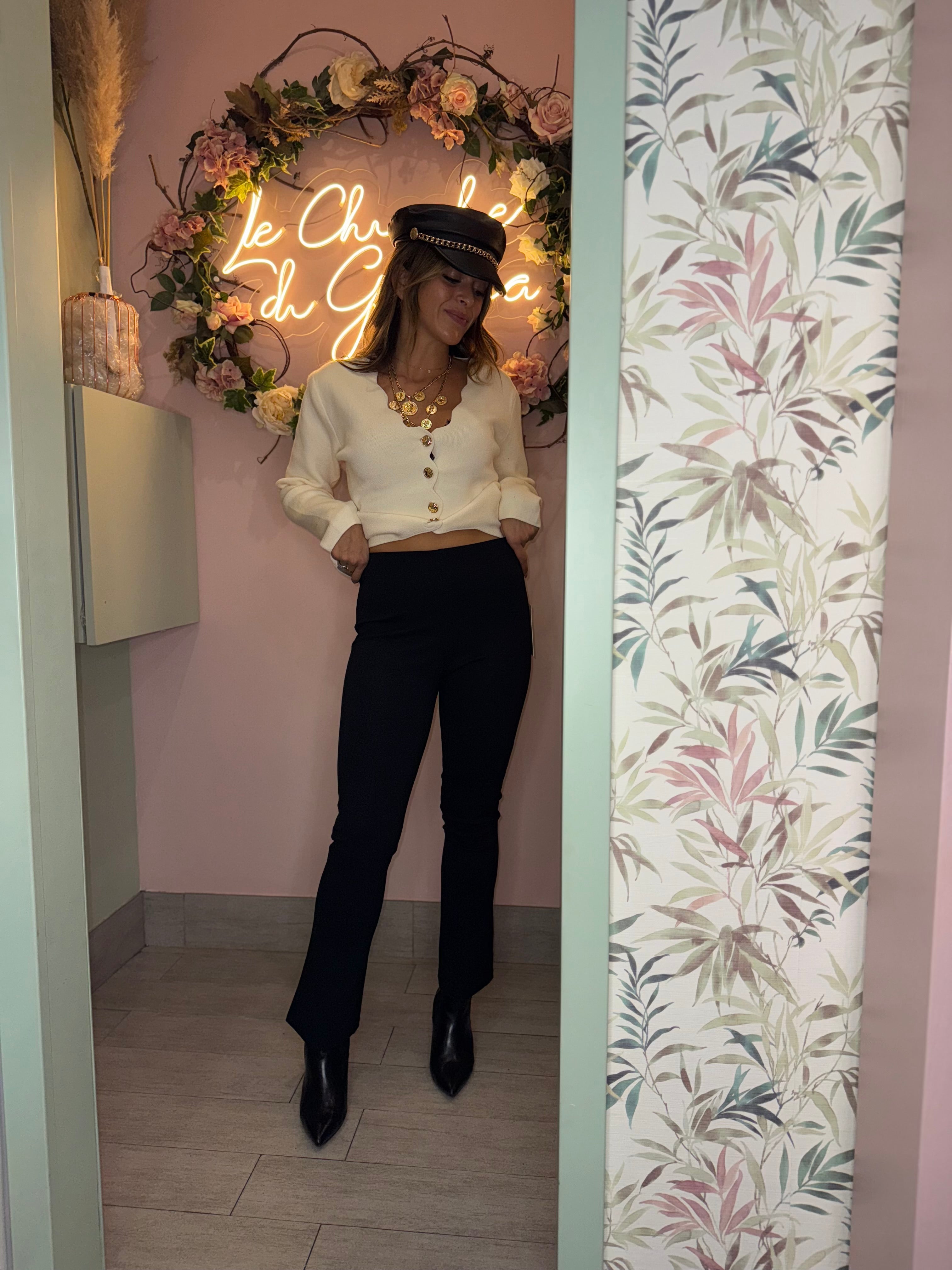Pantalone classico elastico