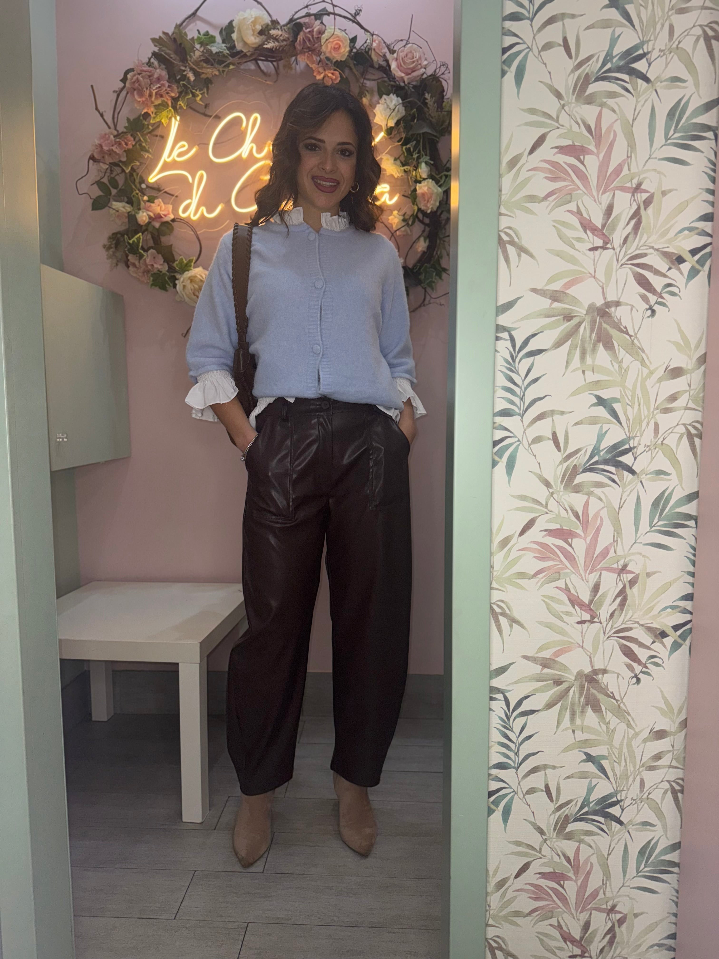 Pantalone ballon ecopelle