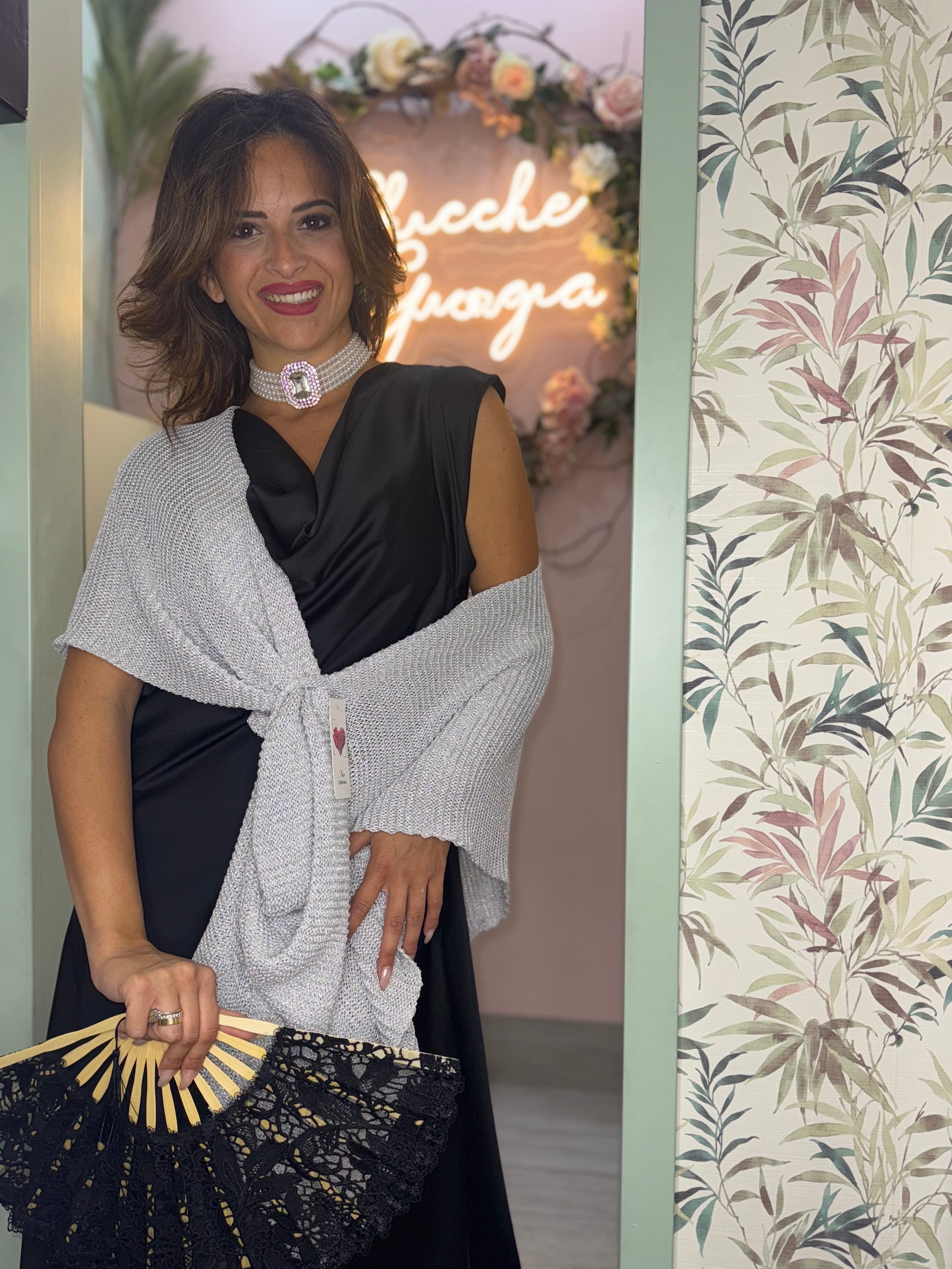 Scialle filo lurex