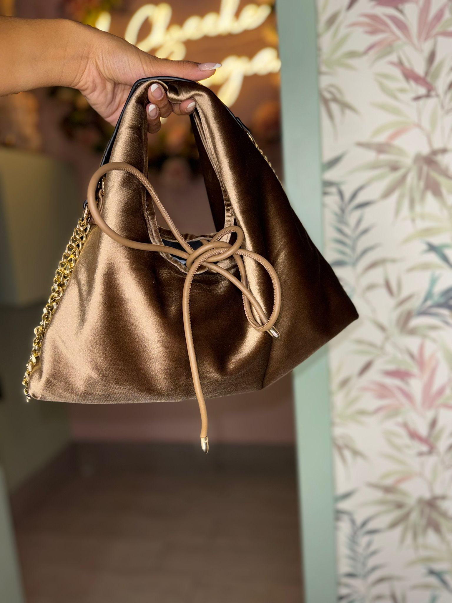 Borsa velluto