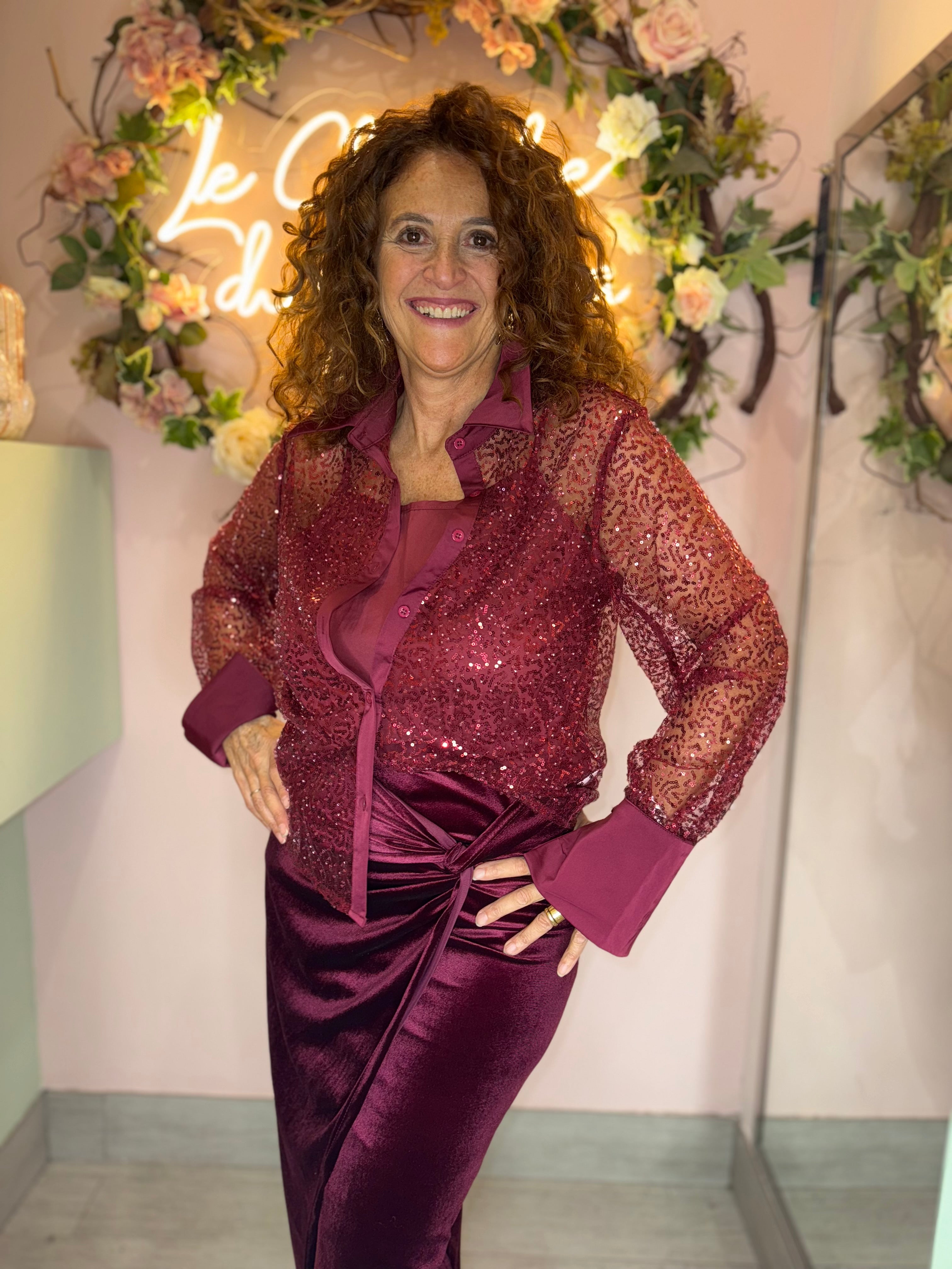 Camicia luxury bordeaux