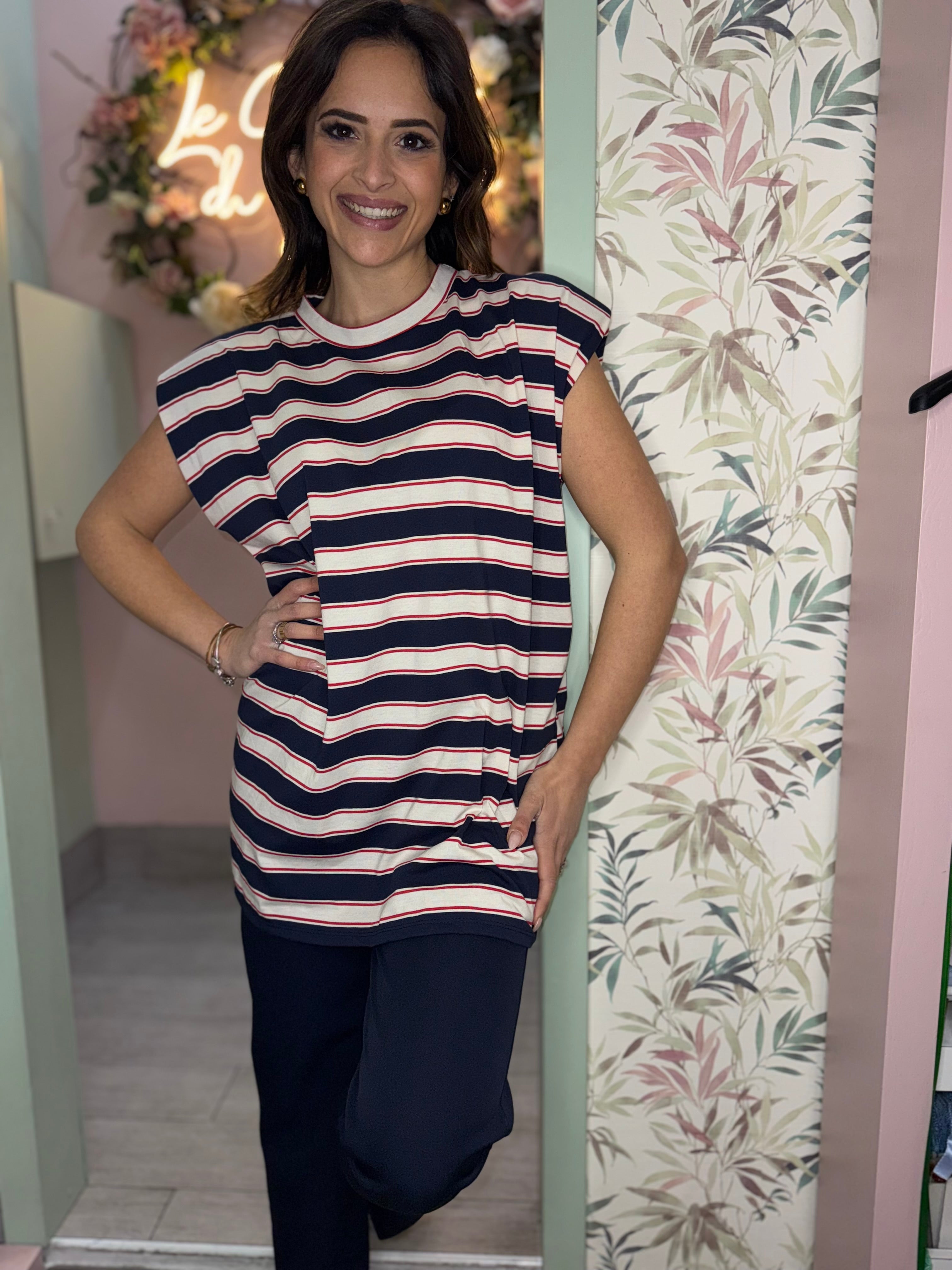 Shirt spallina righe