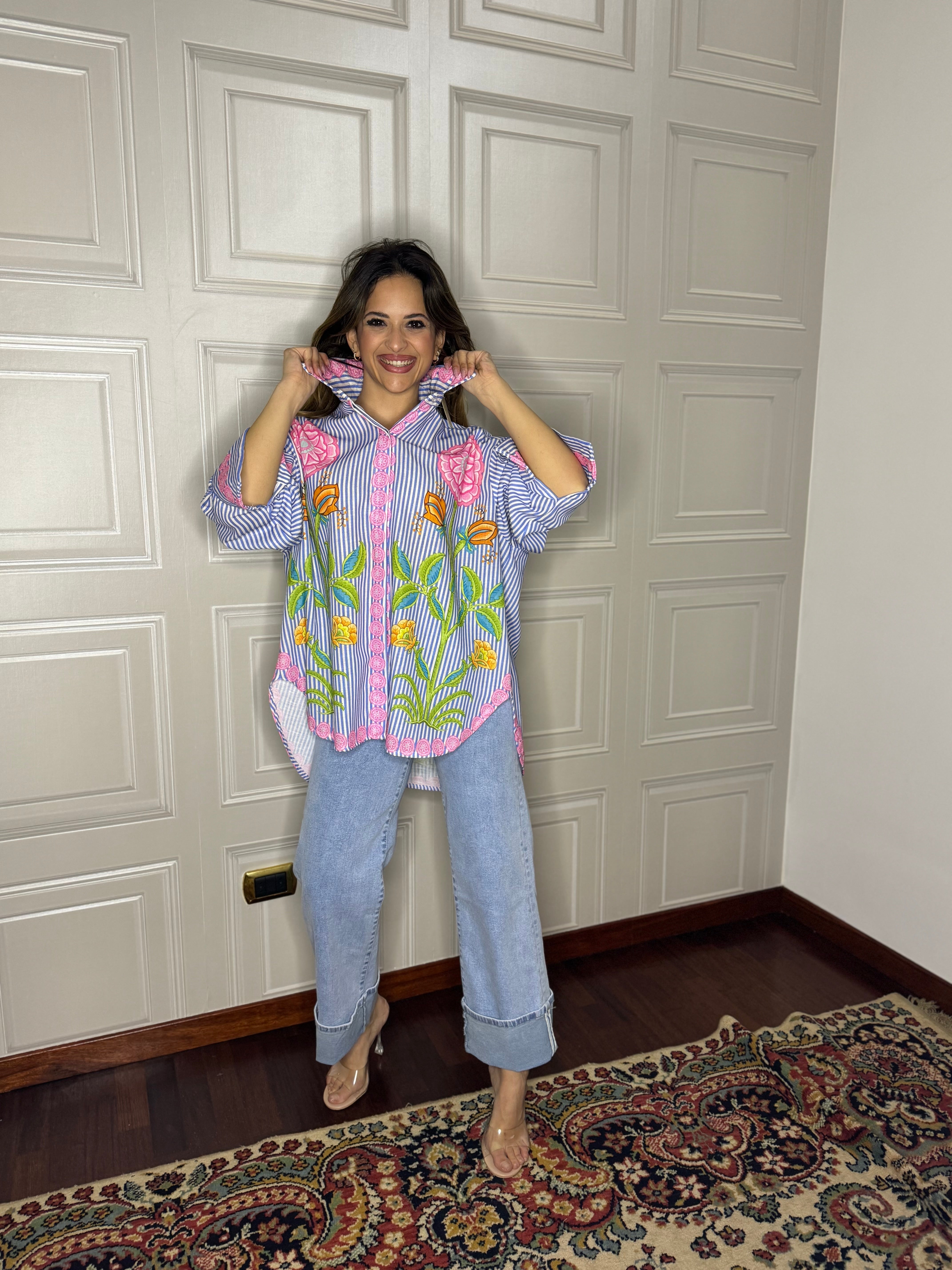 Camicia over rosae