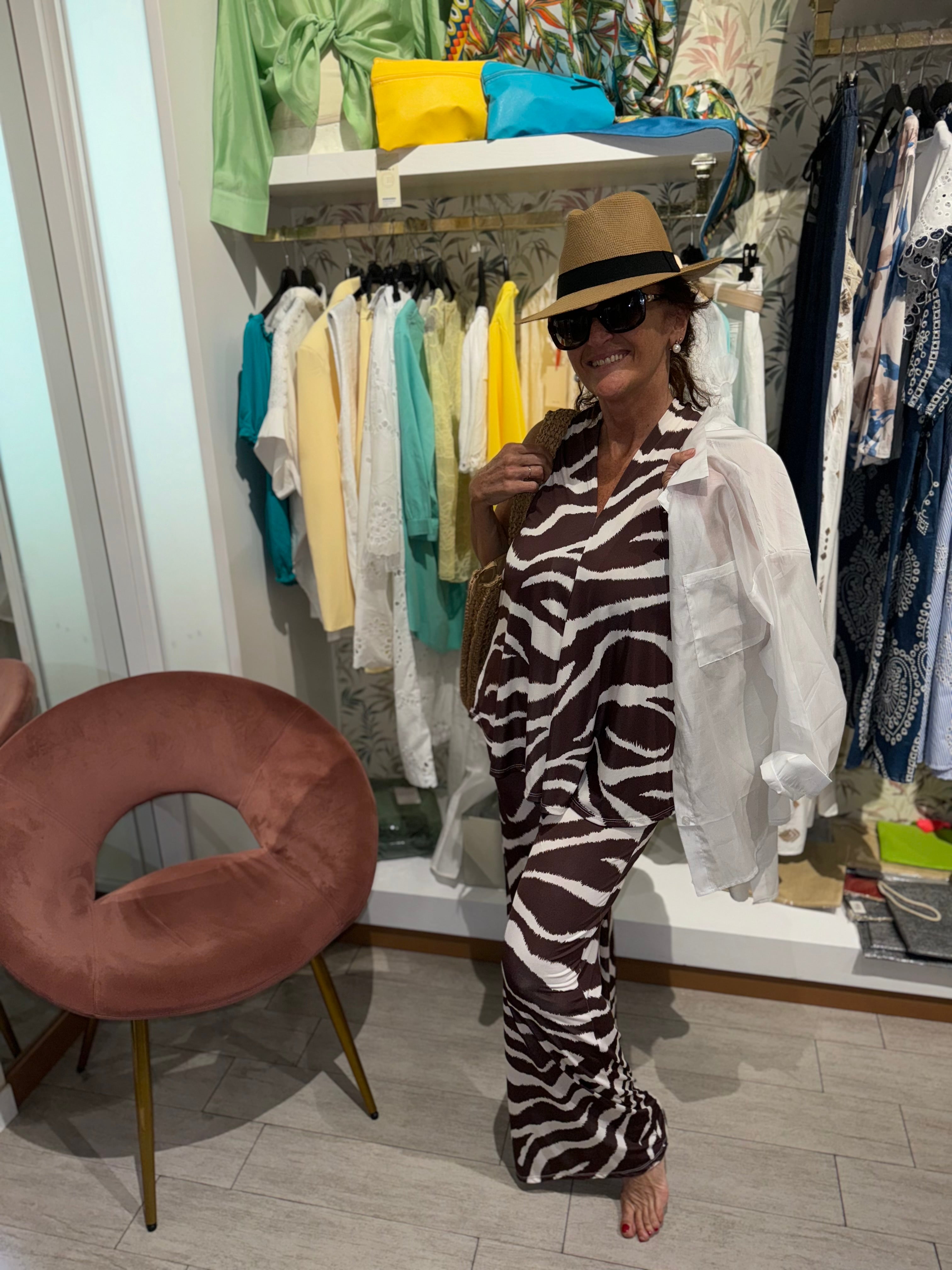 Coordinato zebra giro manica