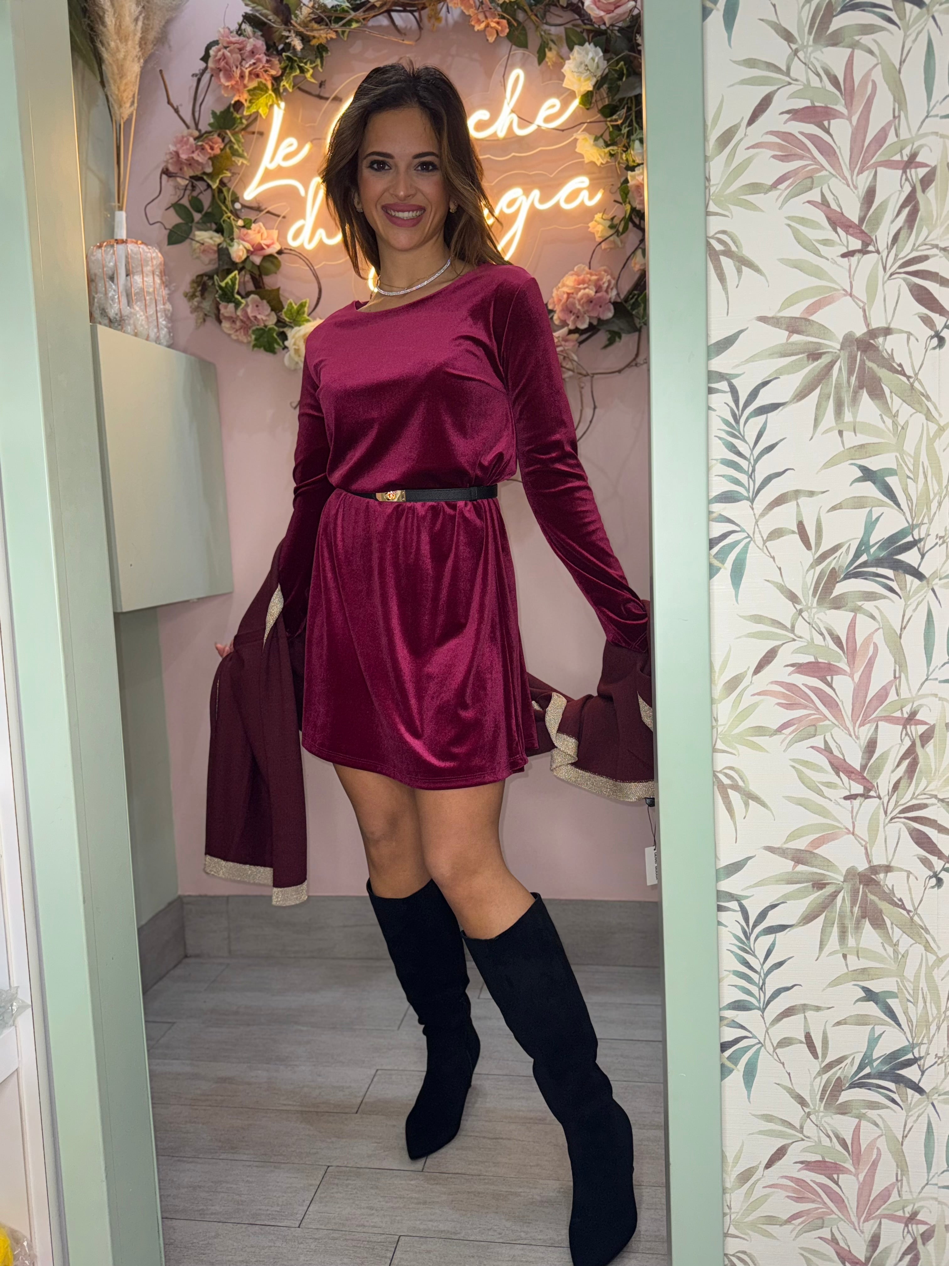 Vestito velluto simile