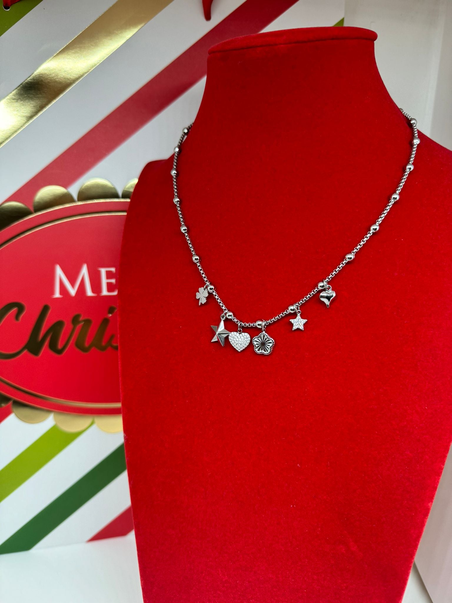 Collana Charm cuori