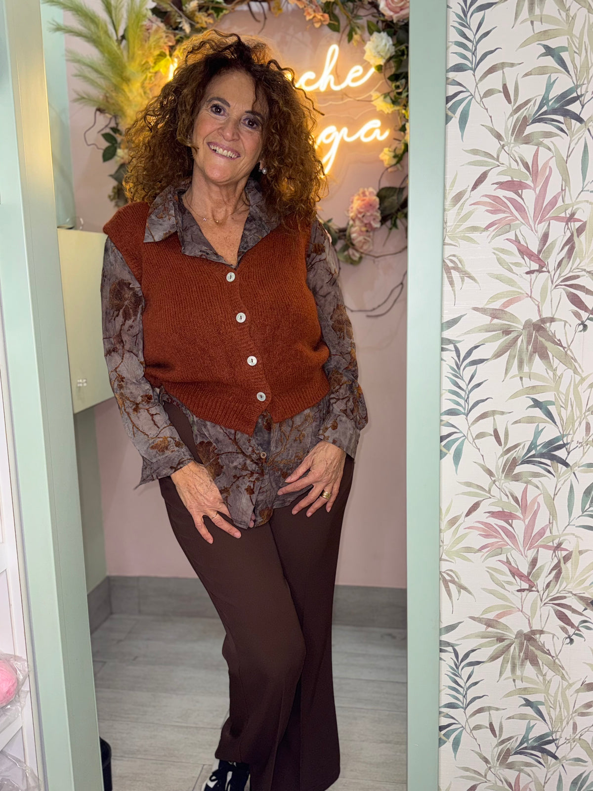 Gilet lana gatto
