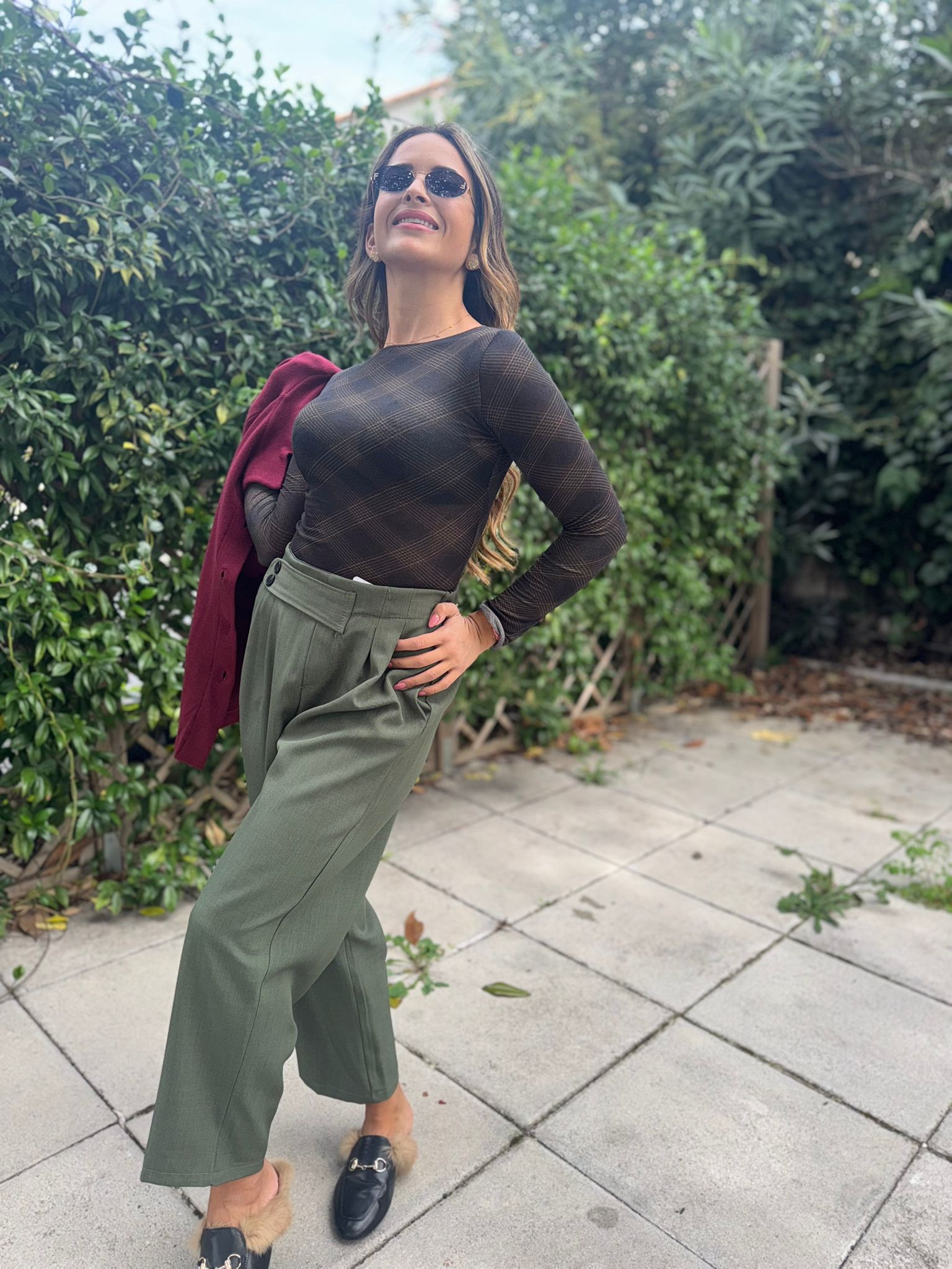 Pantalone capri ballon