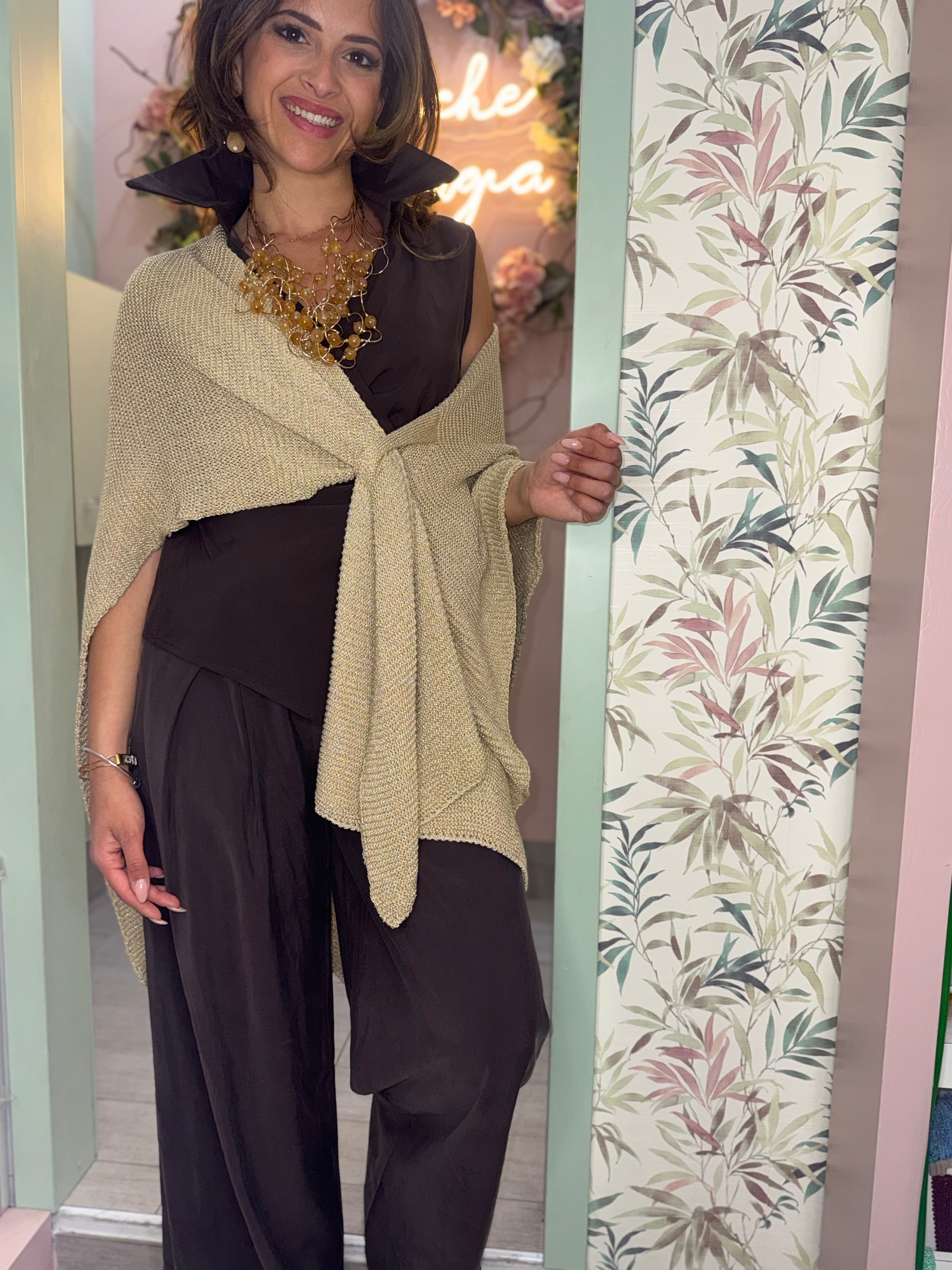 Scialle filo lurex