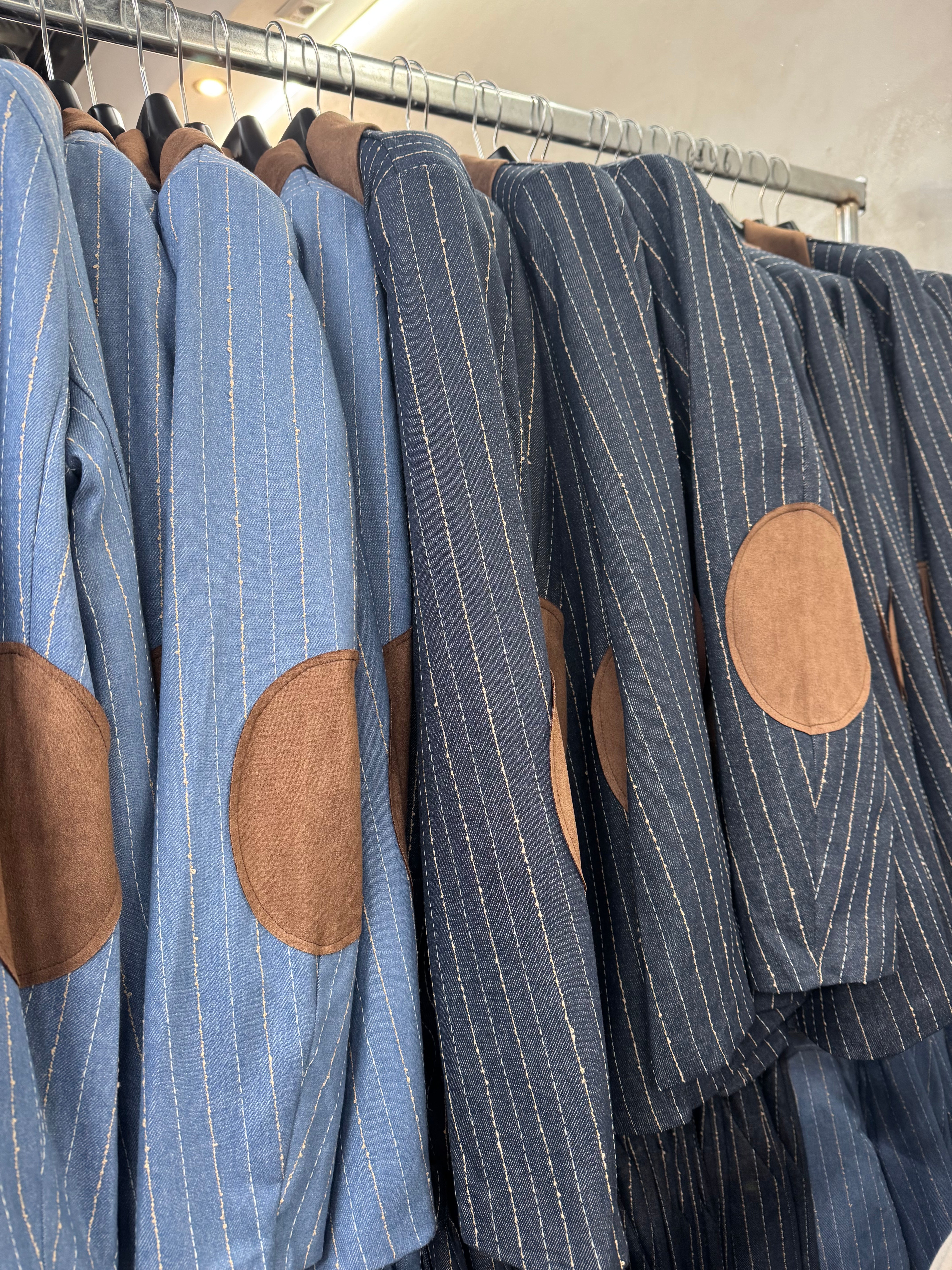 Tailleur jeans gessato