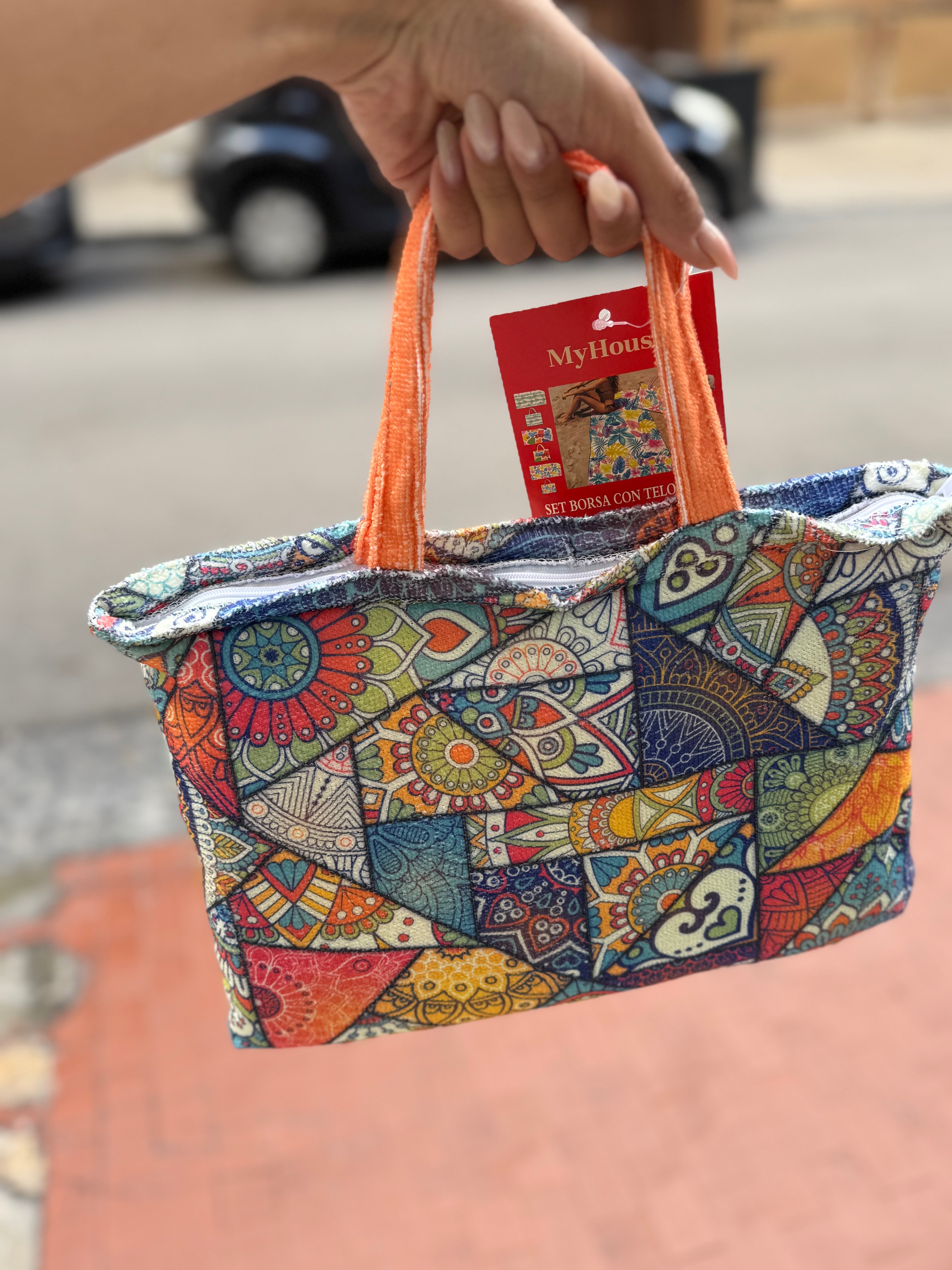 Telo mare compreso borsa