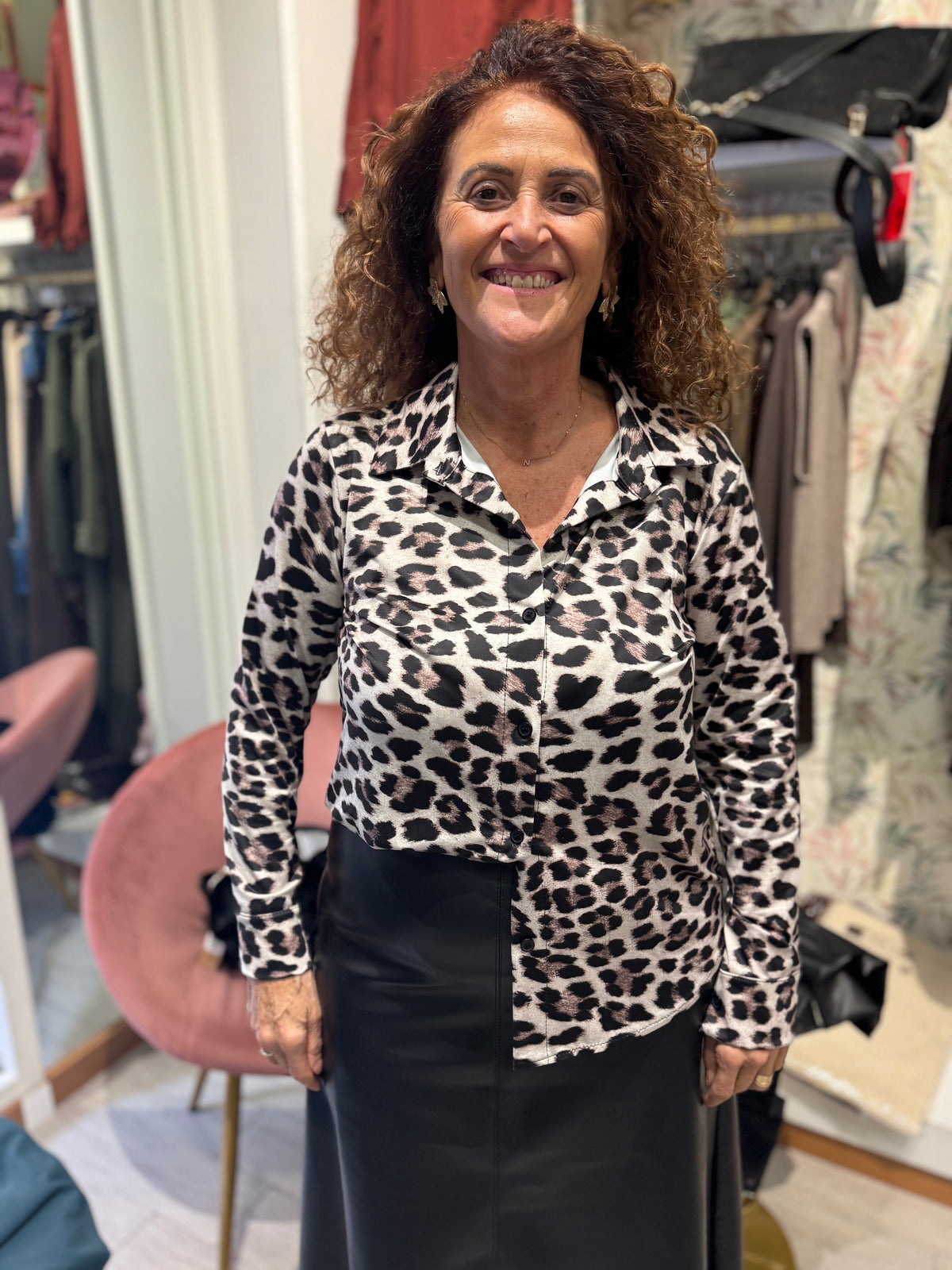 Camicia animalier maglina