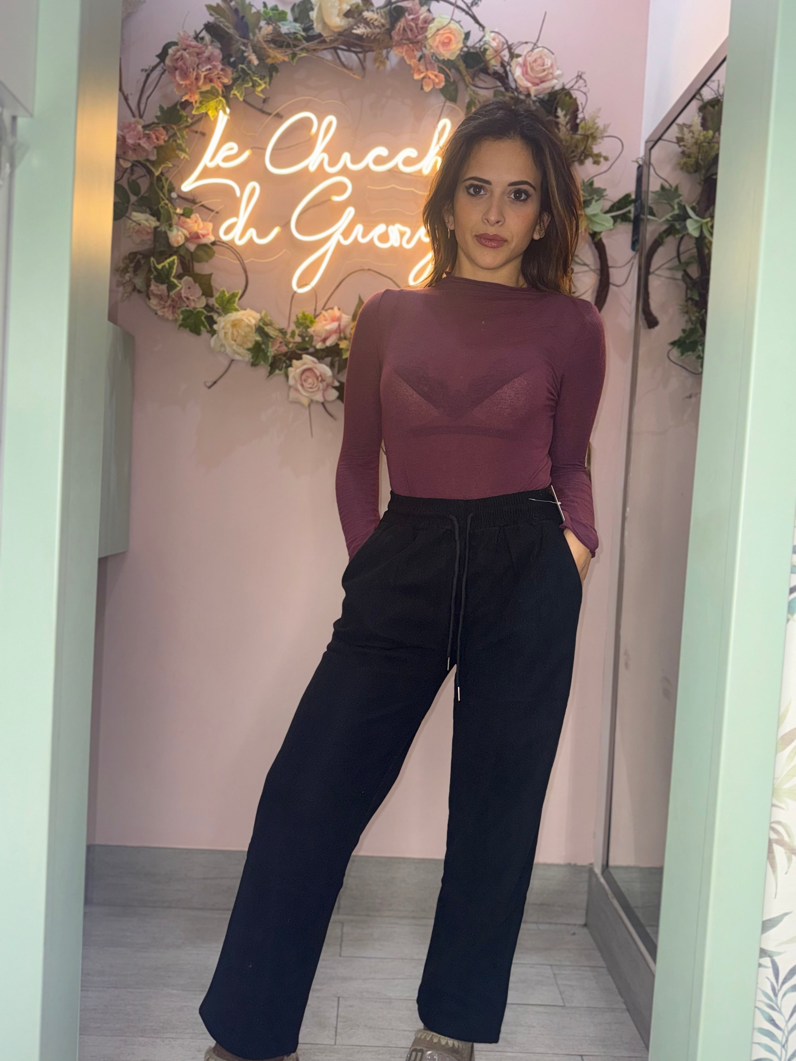 Pantalone velluto termico