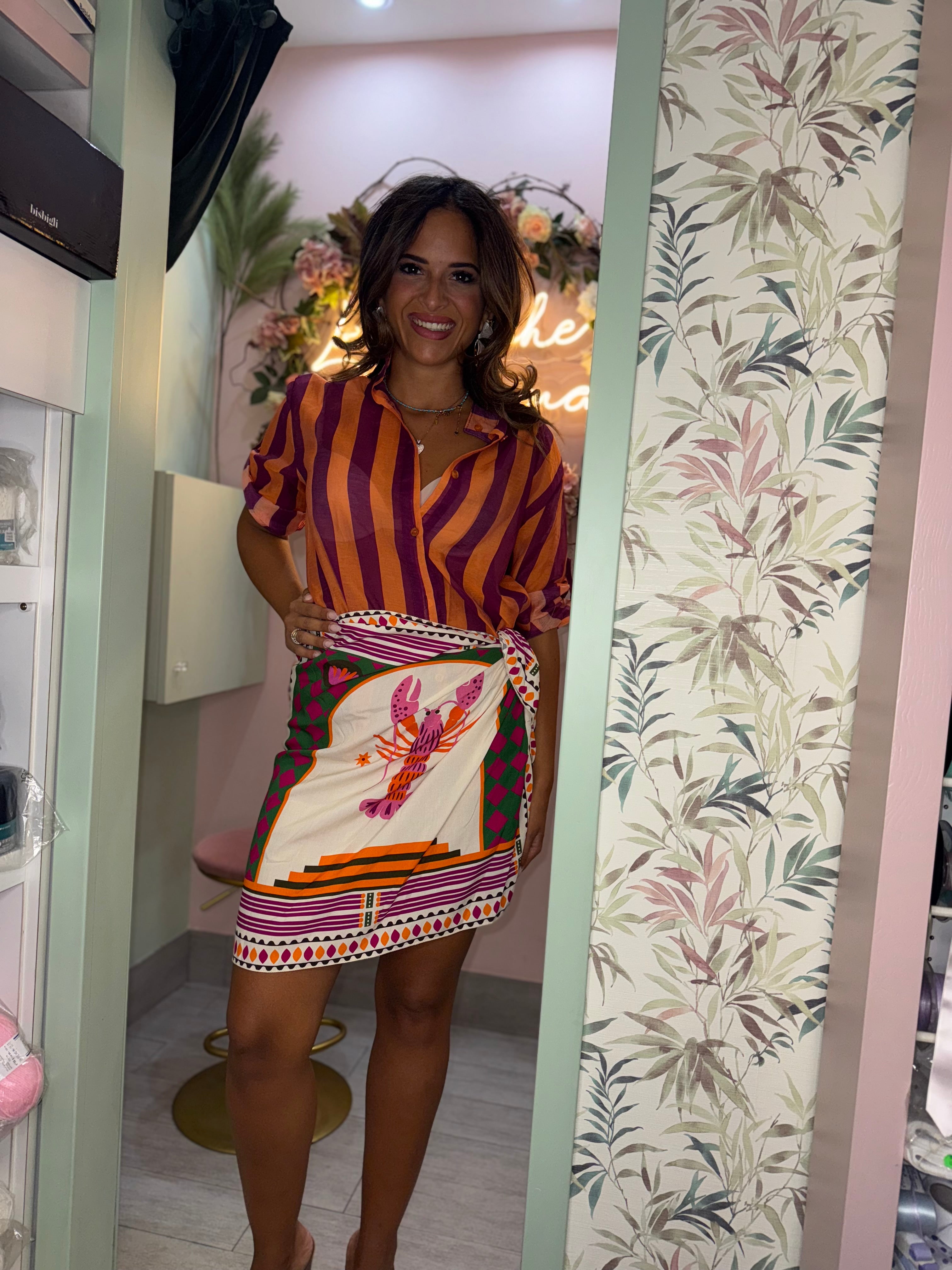 Camicia organza fantasia