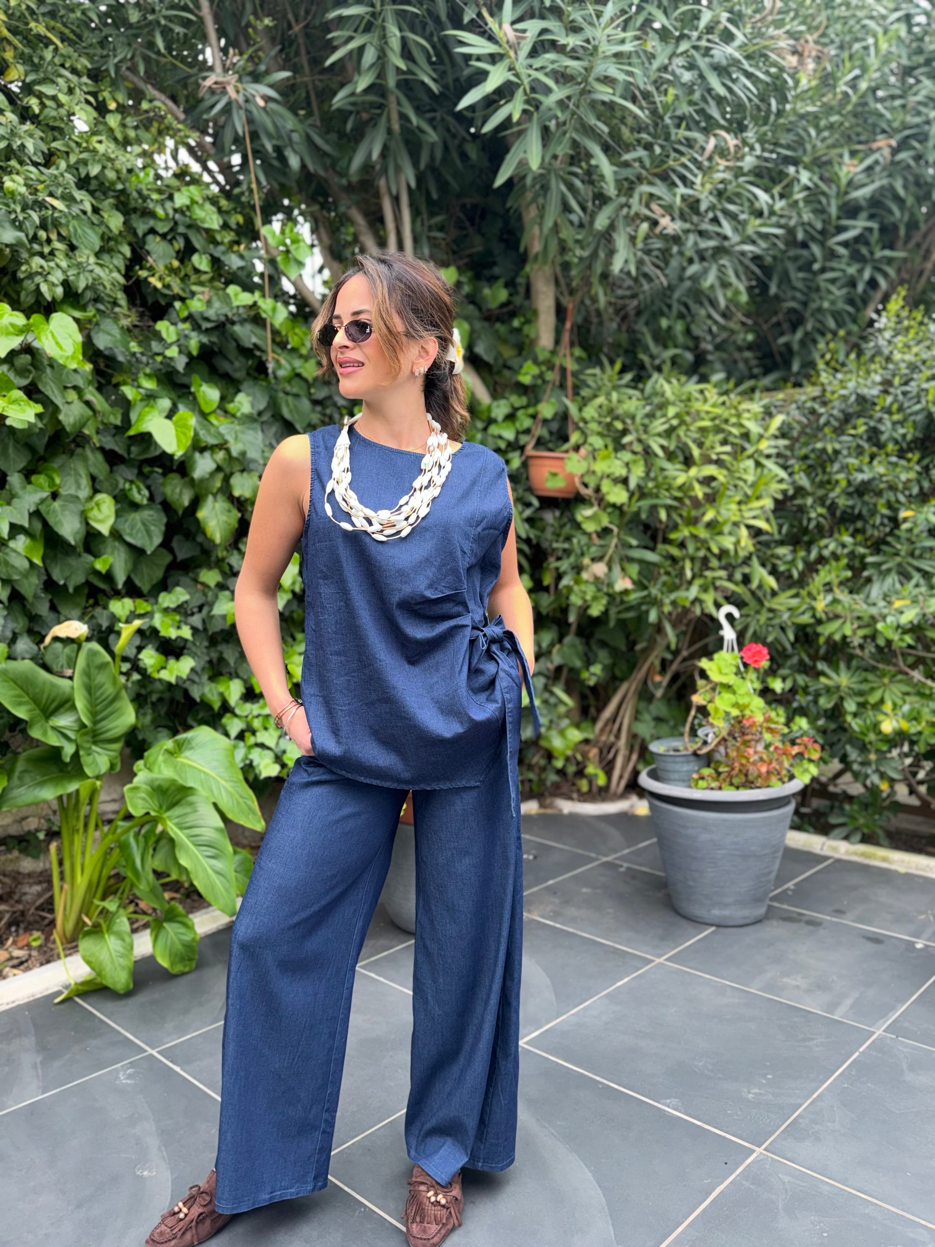 Coordinato over denim