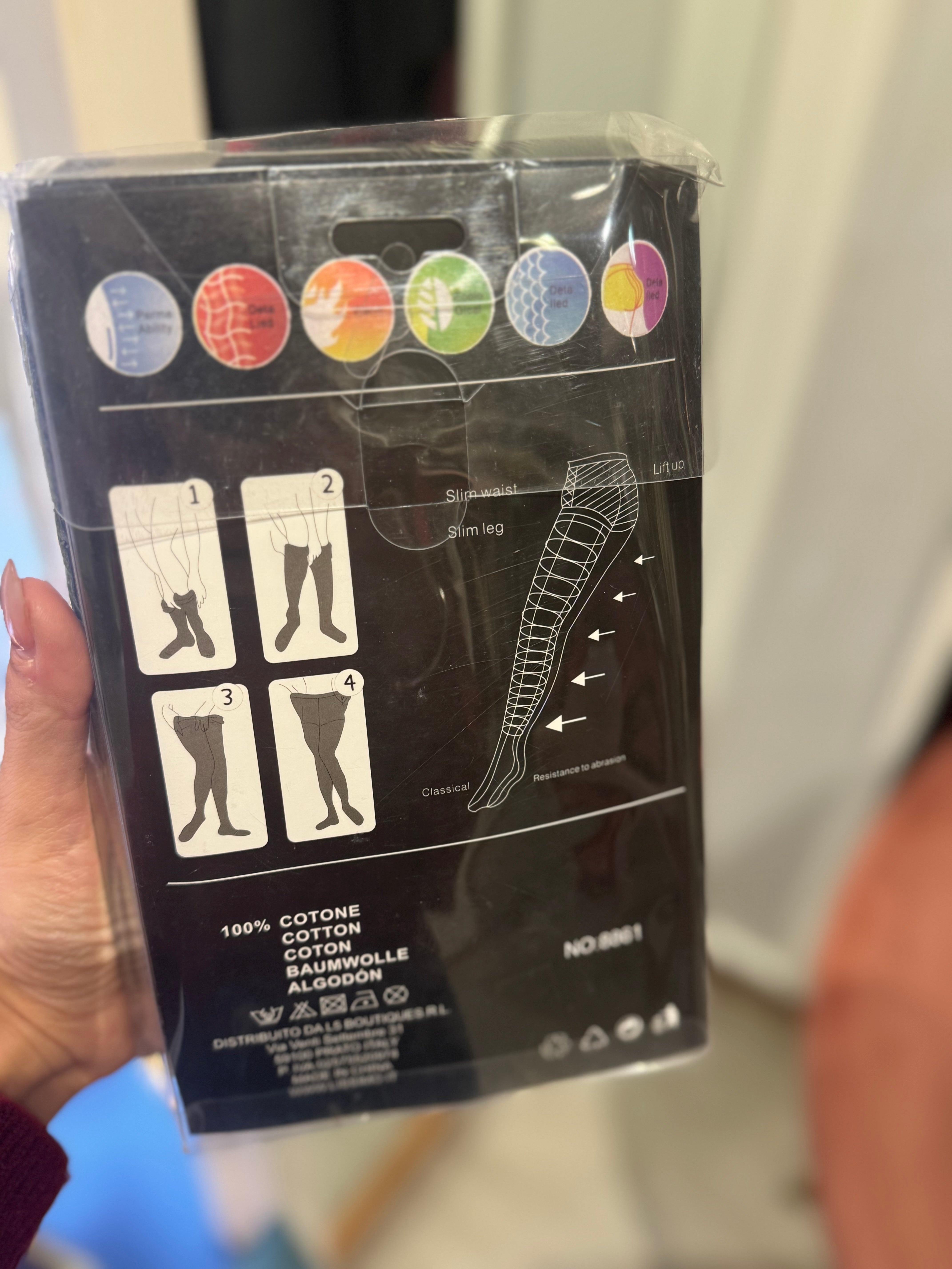 Calza termica in pizzo