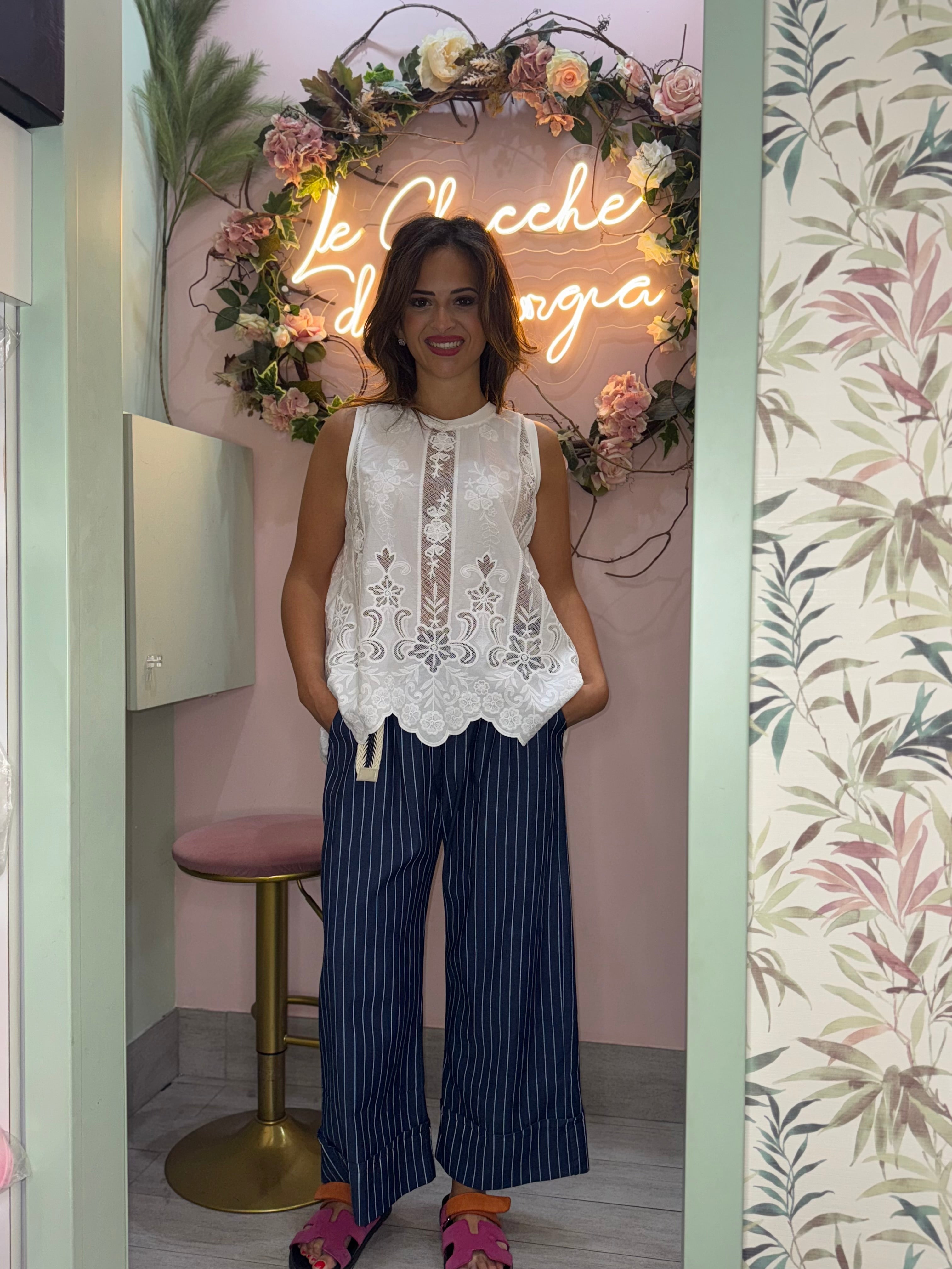 Pantalone gessato