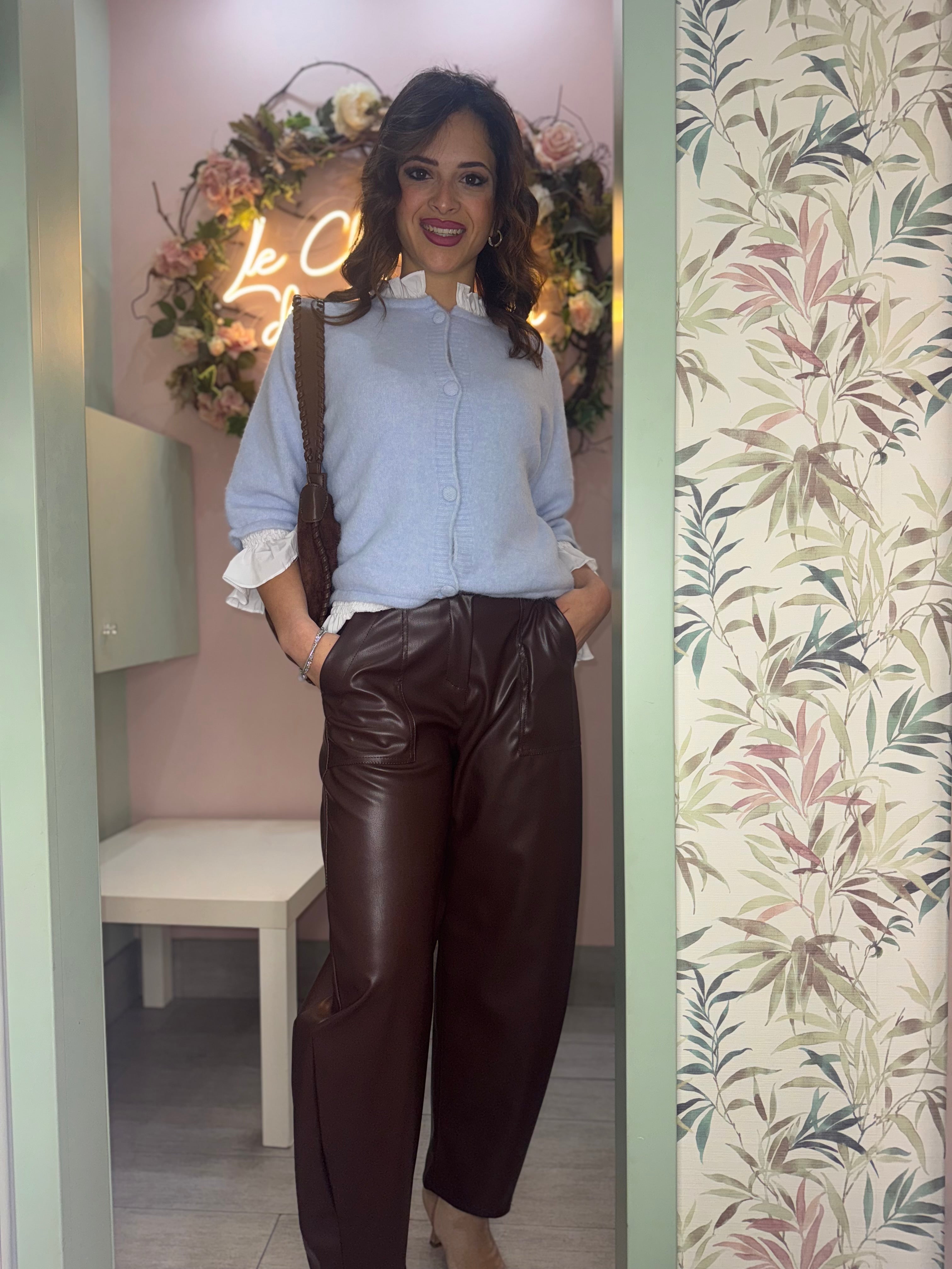 Pantalone ballon ecopelle