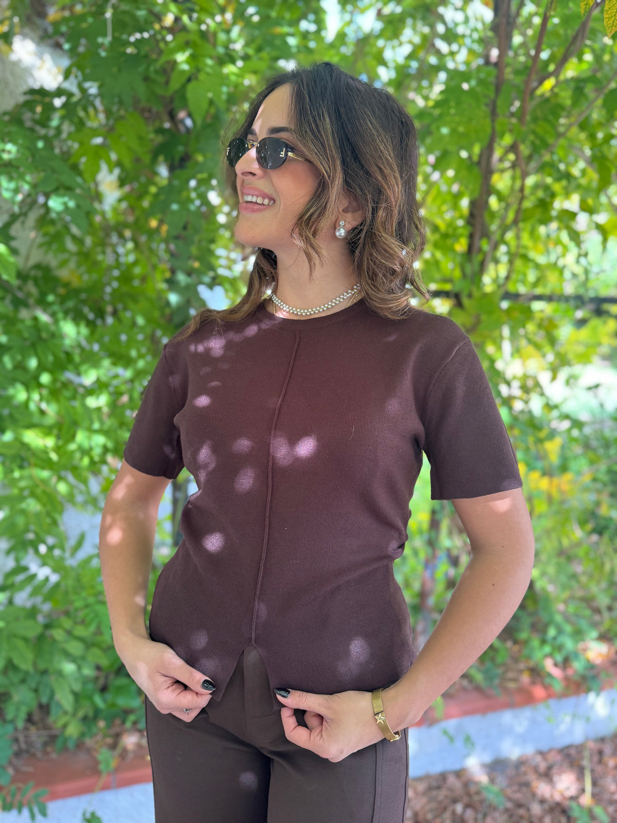 Maglia lana basic