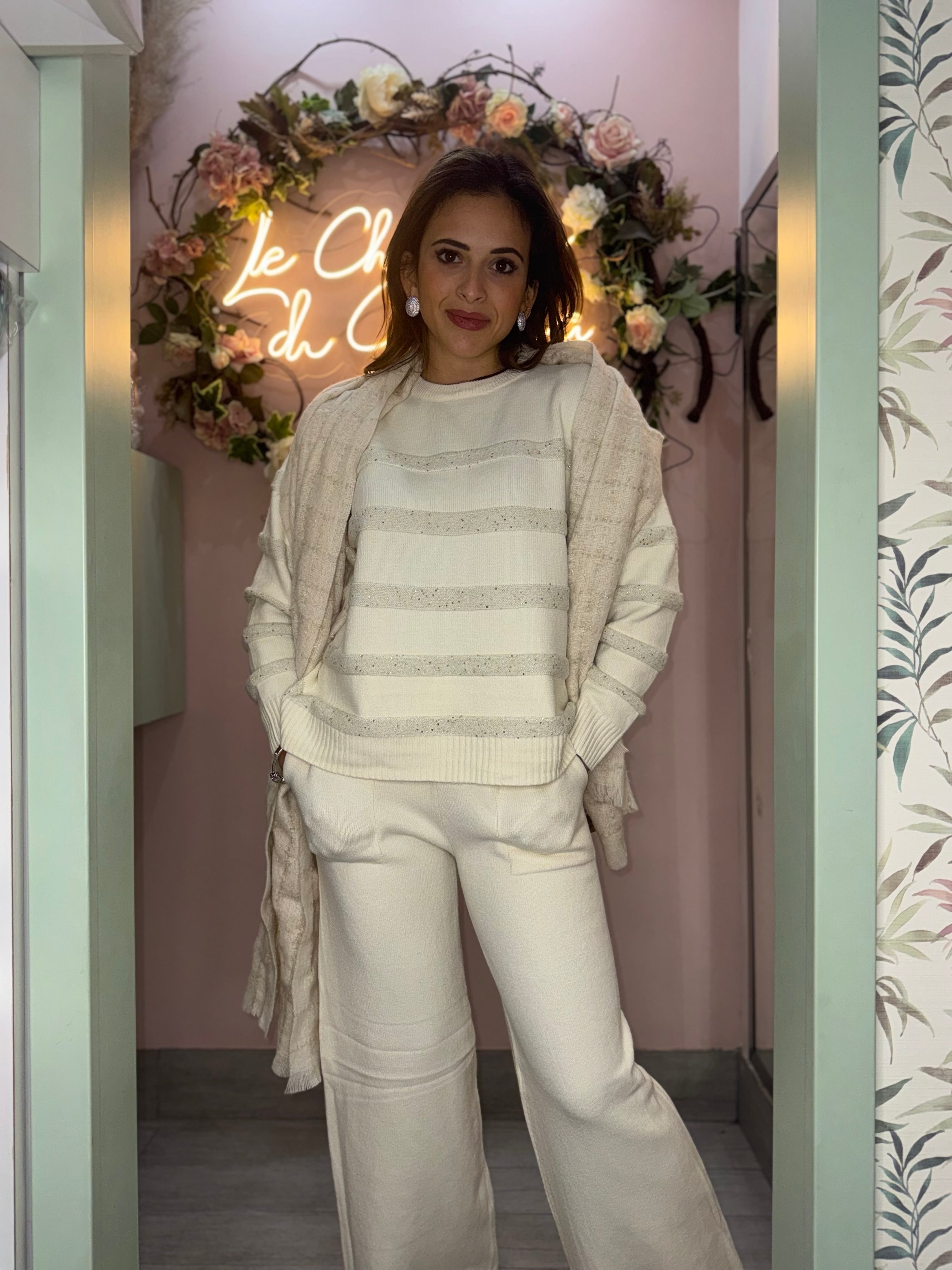 Coordinato lana riga