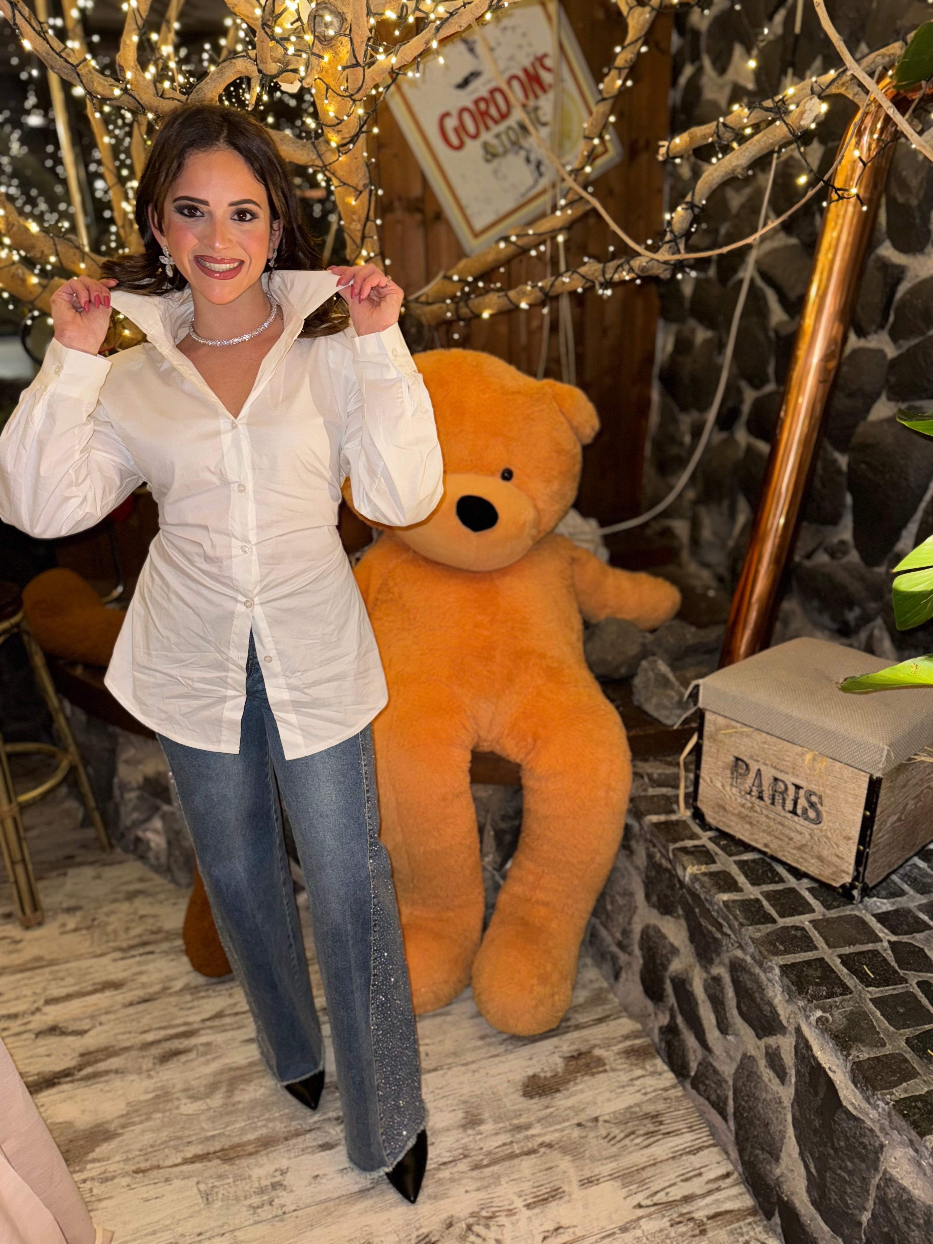 Camicia cotone stringa