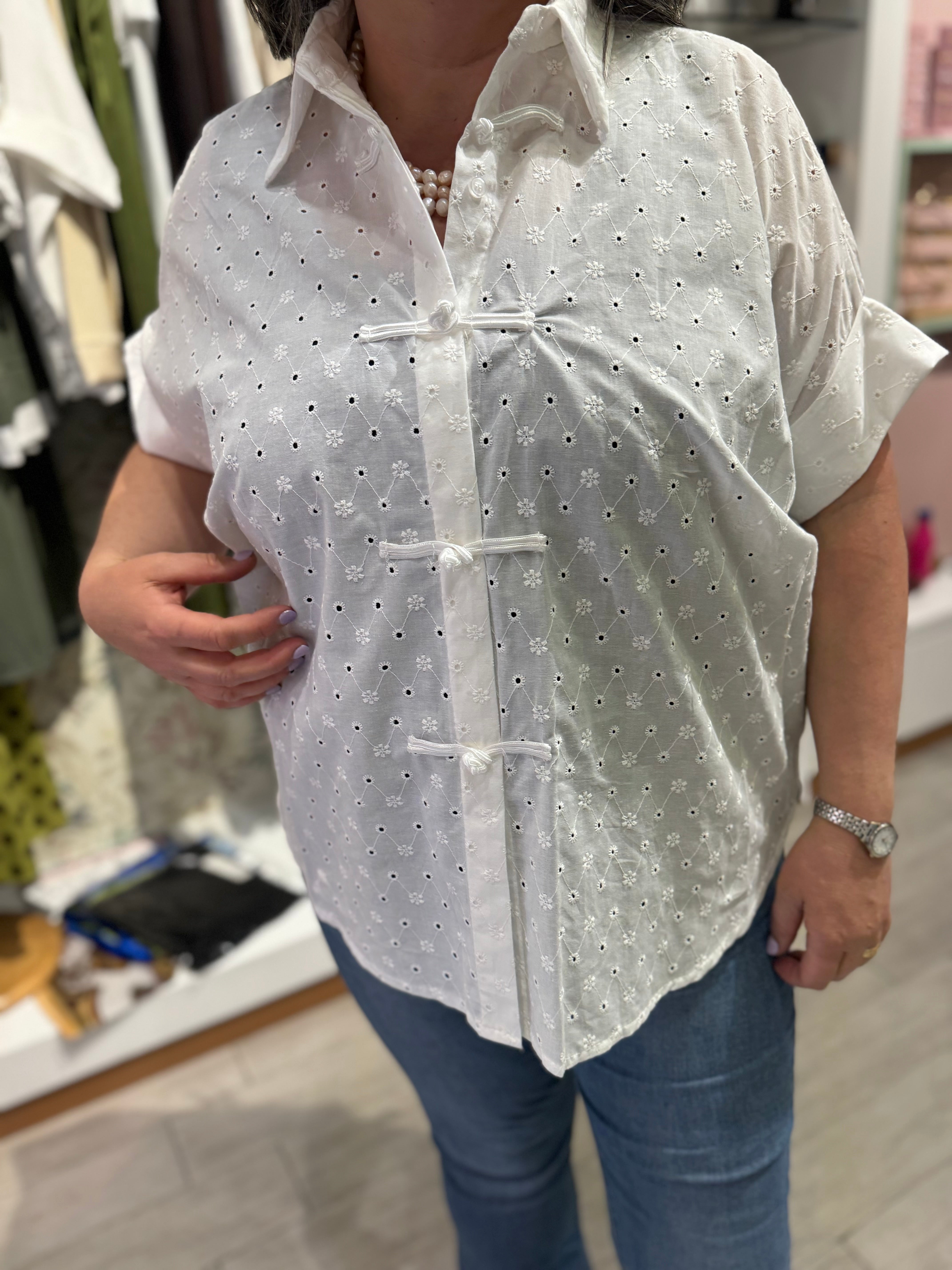 Camicia Corea sangallo