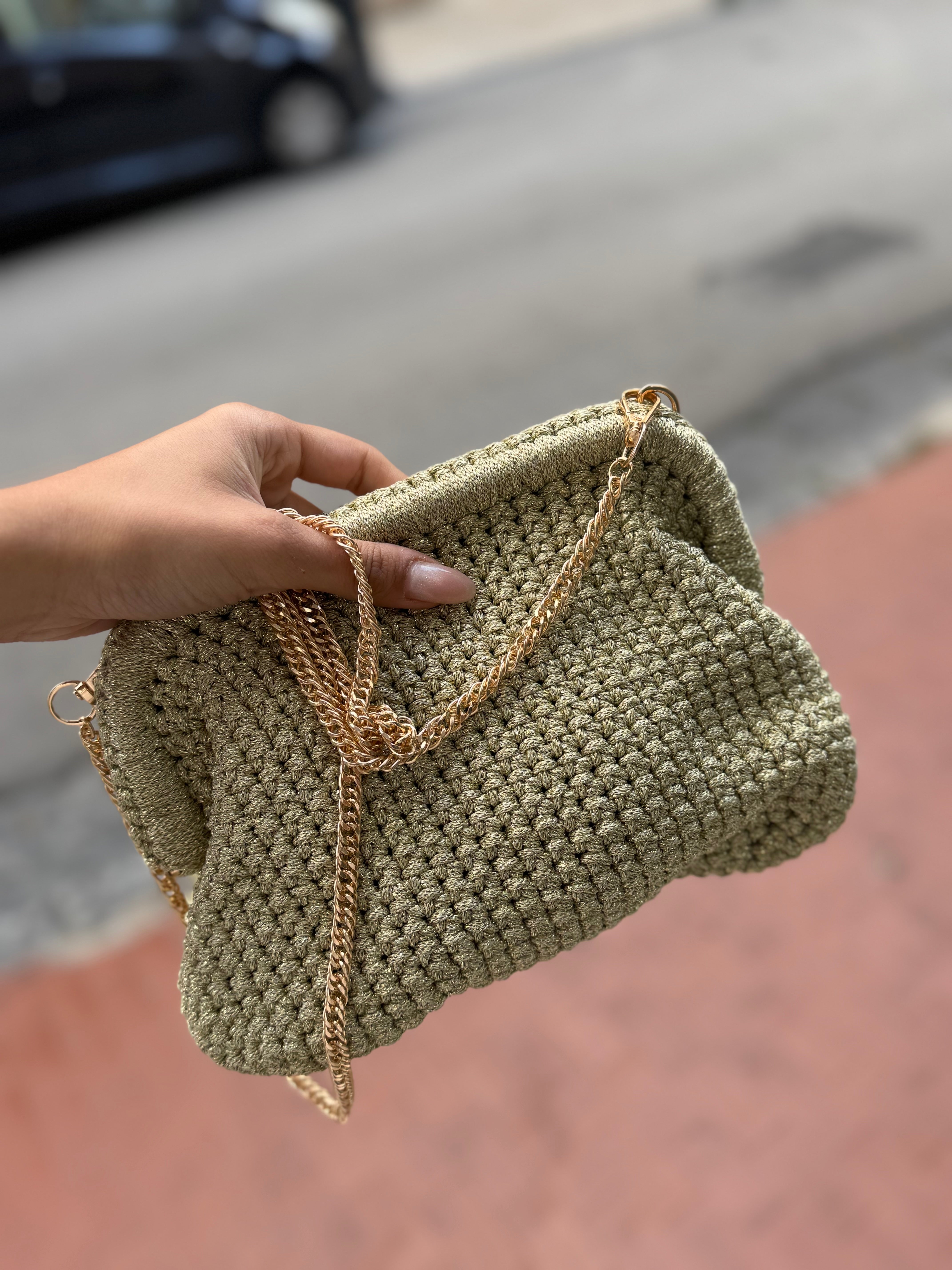 Borsa luxury uncinetto