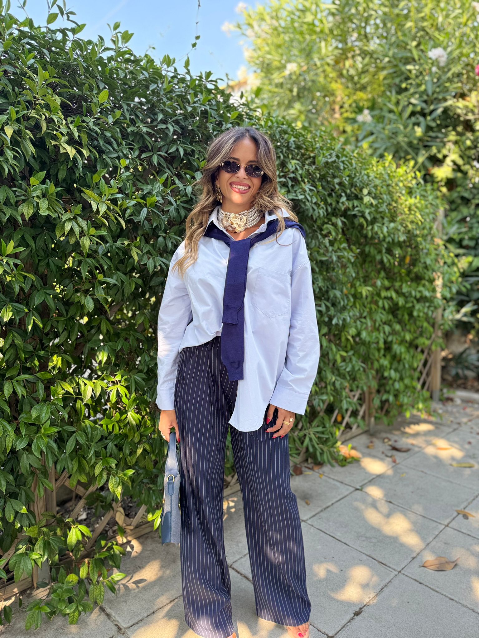Pantalone gesso