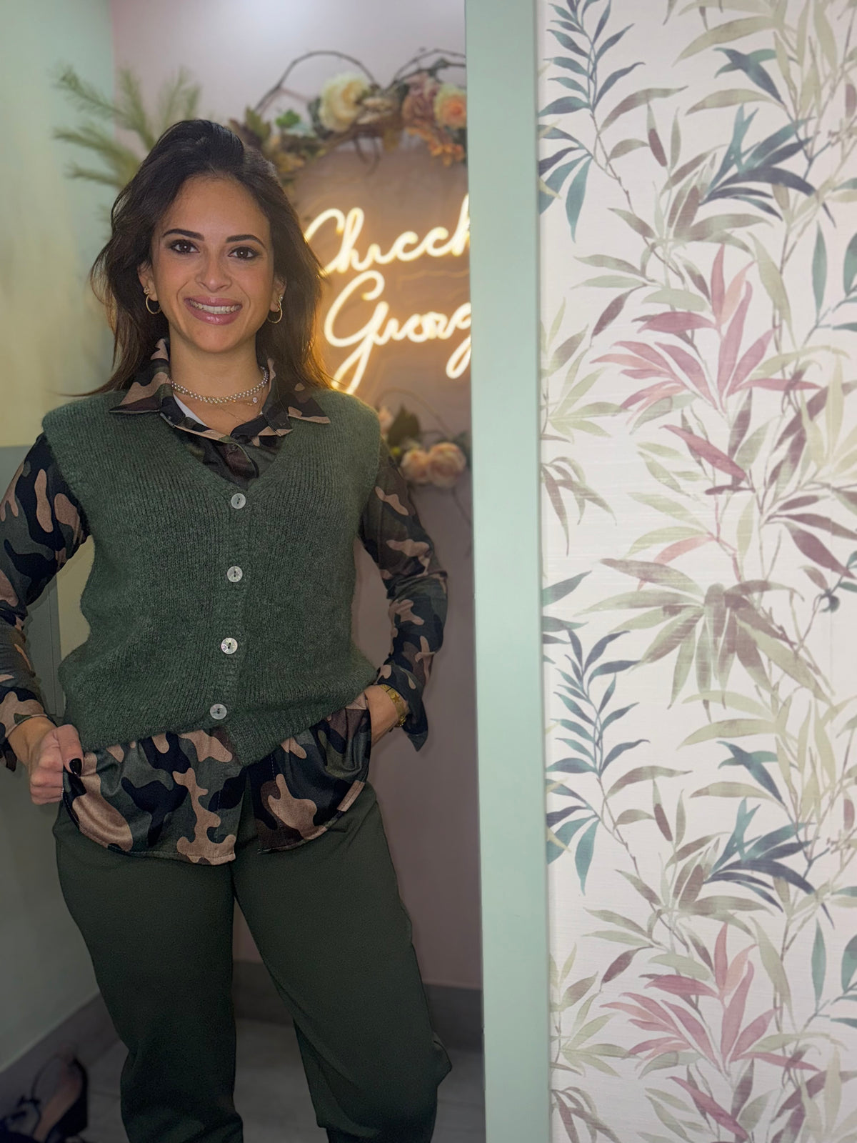 Gilet lana gatto
