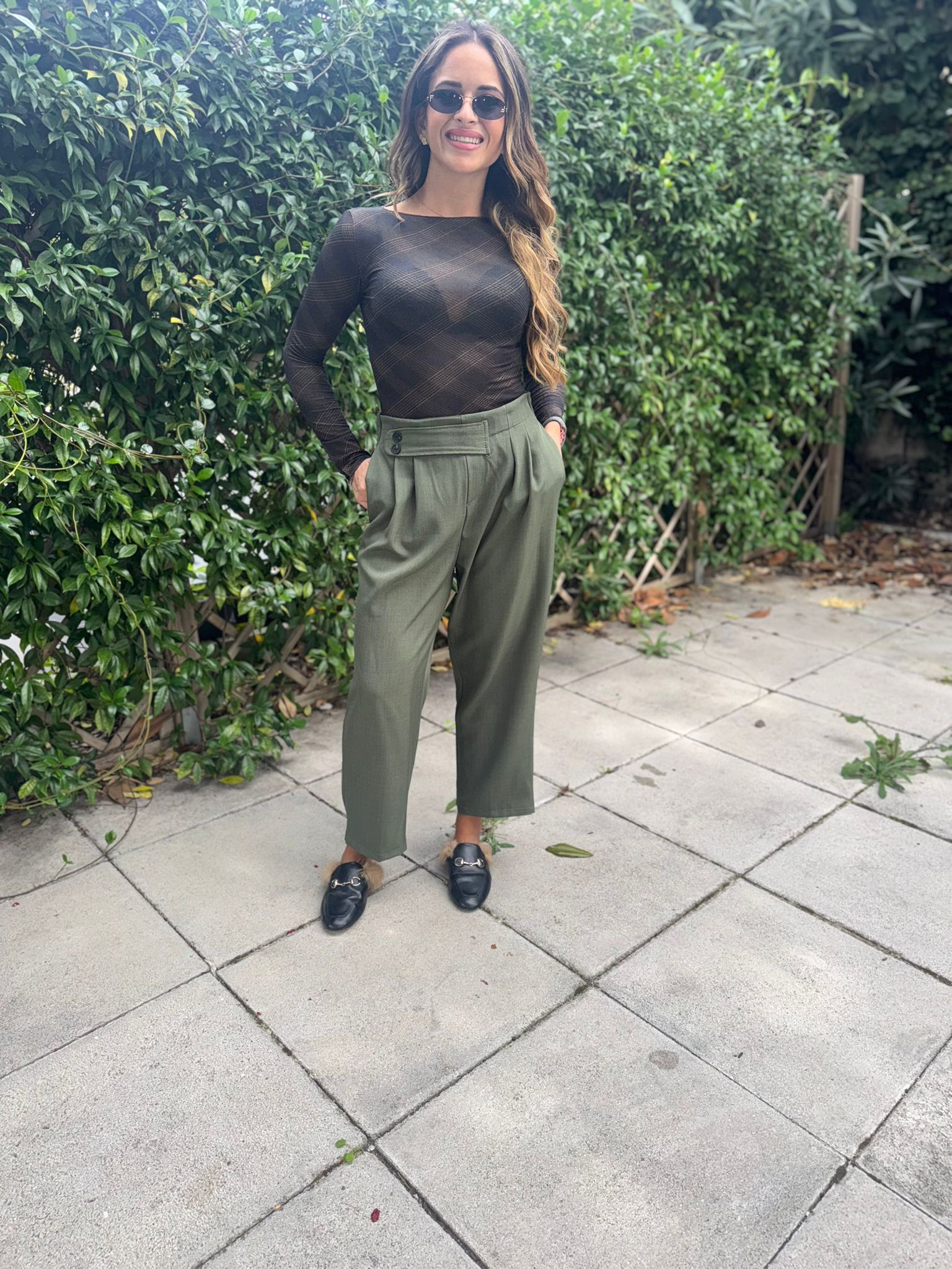 Pantalone capri ballon